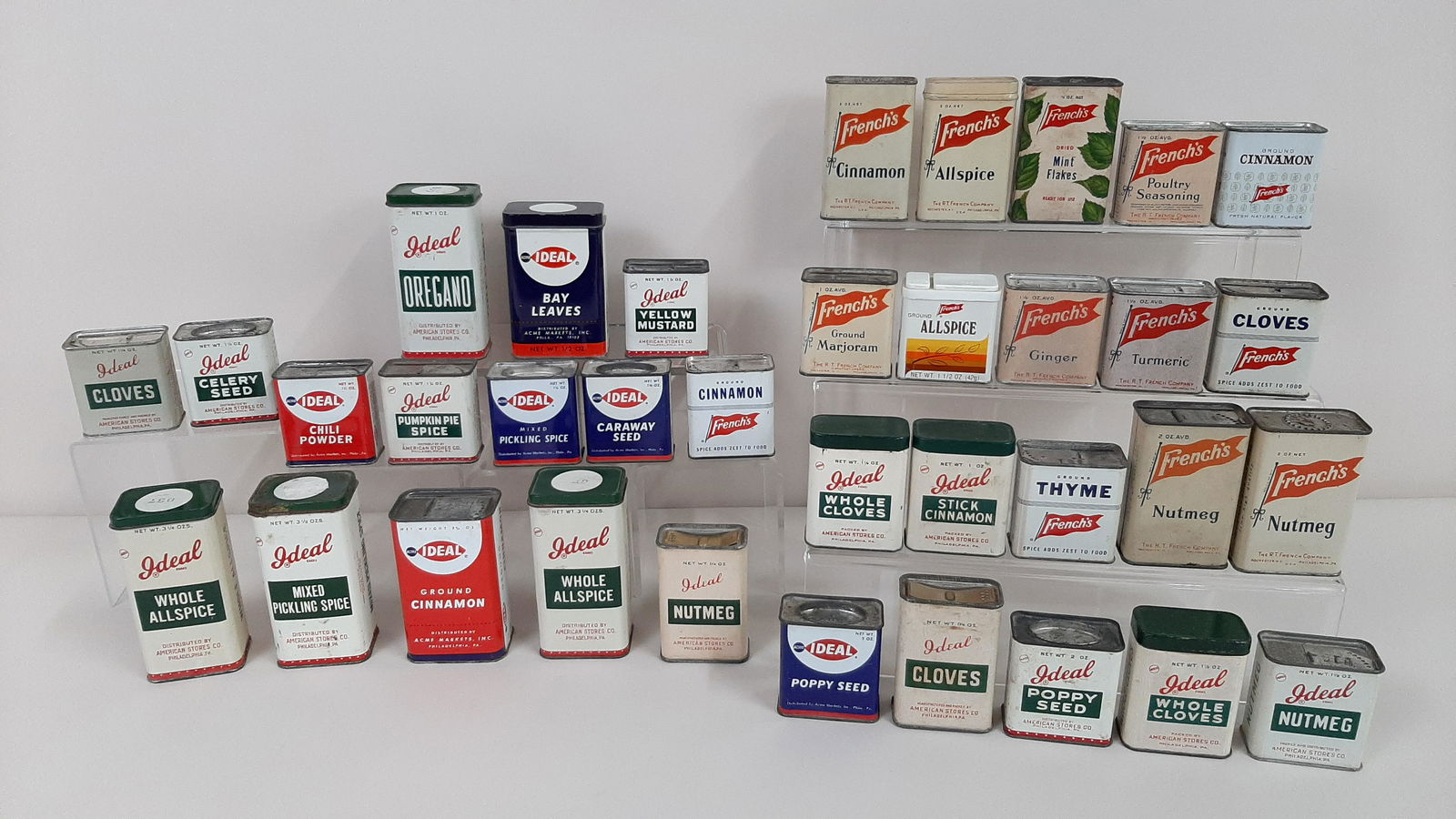 35 Vintage Advertising Spice Tins incl. French's (1 of 4)