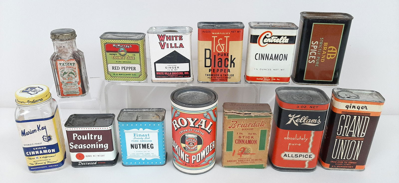 13 Vintage Advertising Spice Tins incl. Kellam (1 of 3)