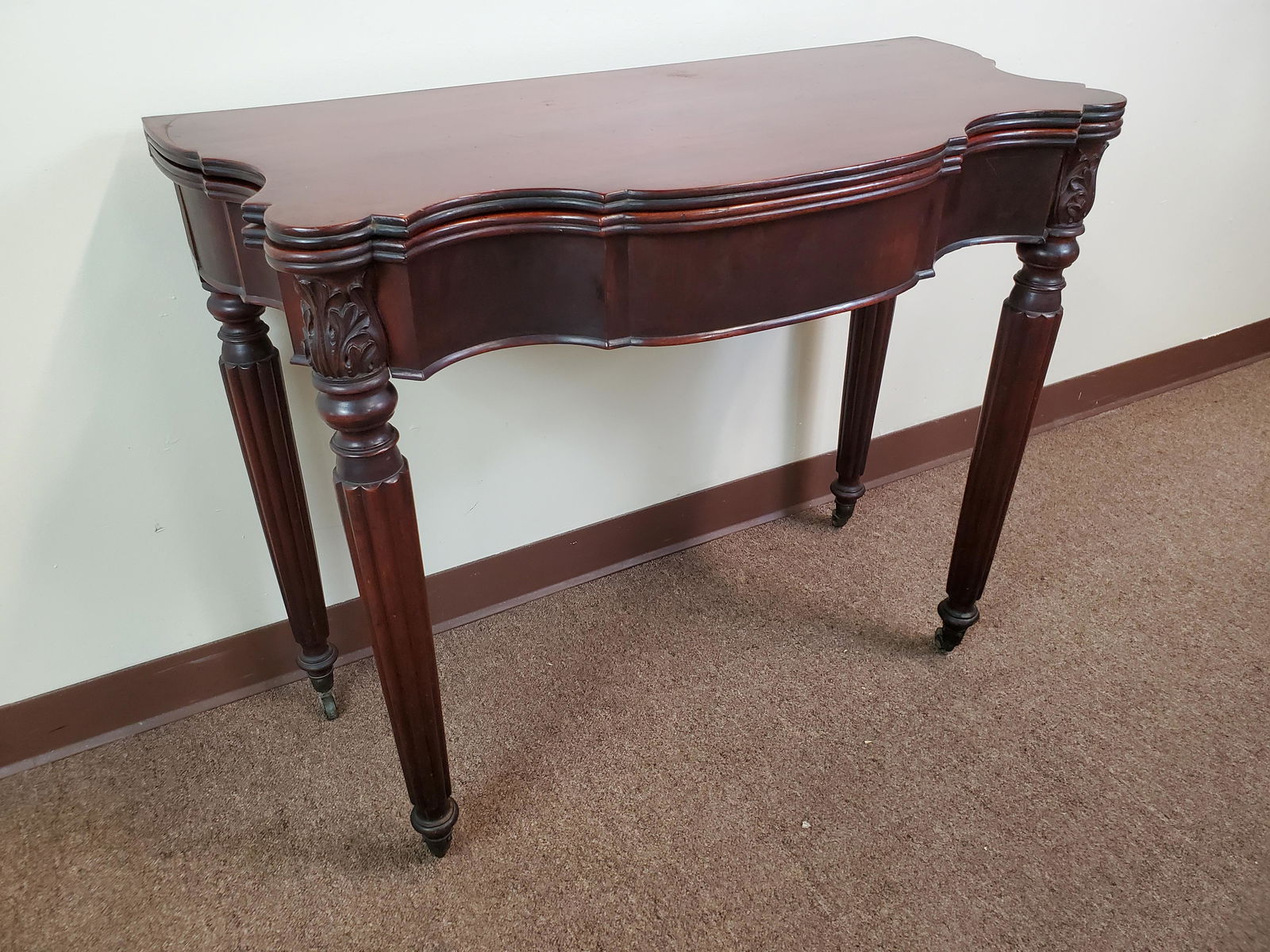 19th Century Mahogany Game Table (1 of 9)