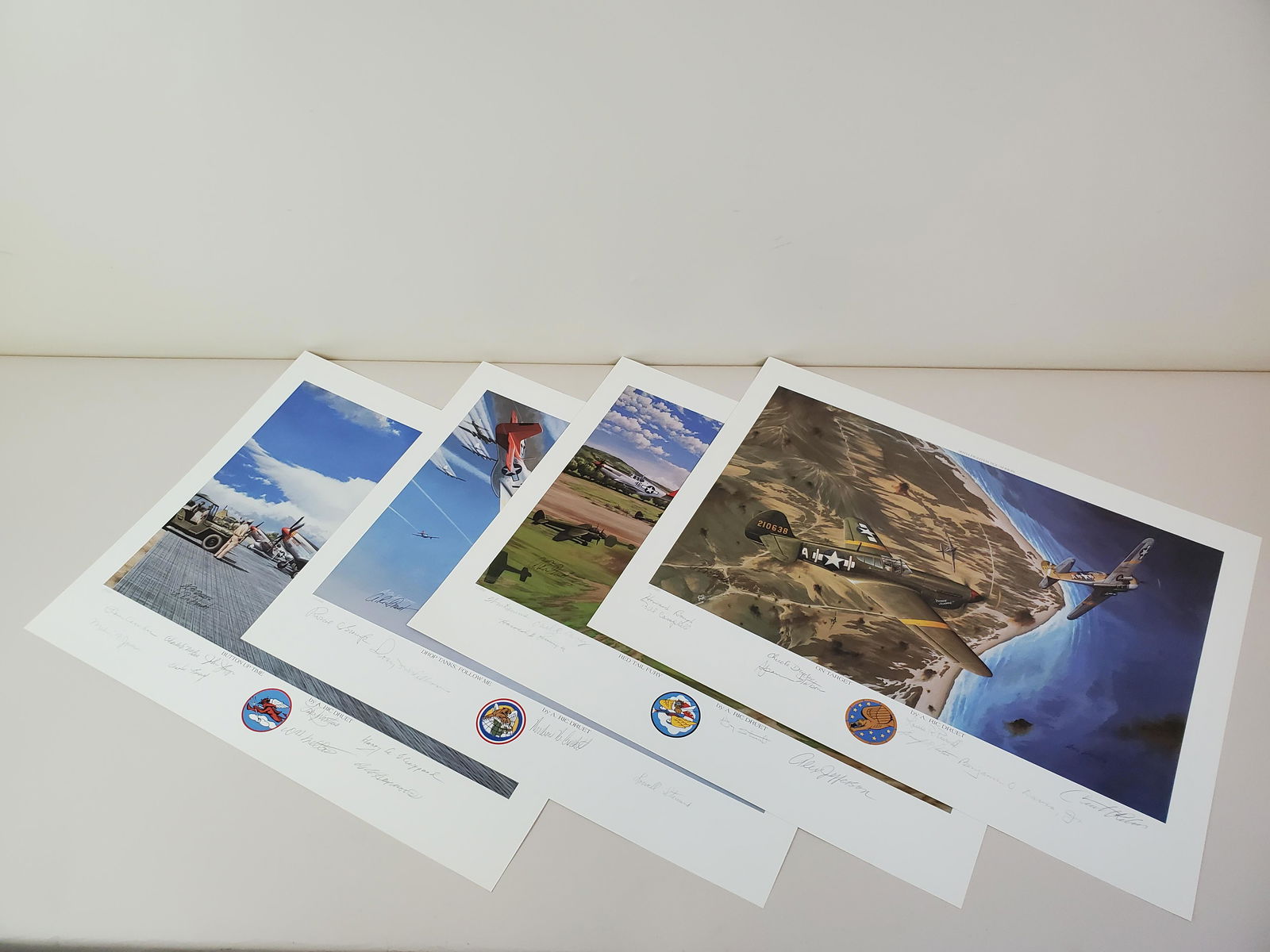 4 Tuskegee Airman 1st Edition Autographed Prints (1 of 8)