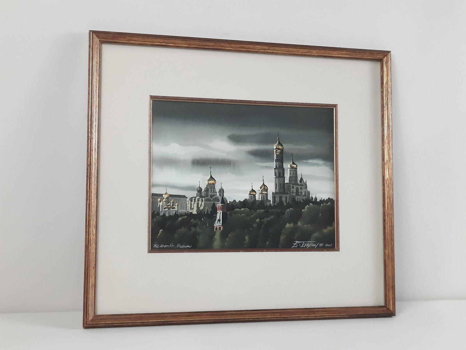 Bruce Johnson The Kremlin, Moscow Watercolor (1 of 3)