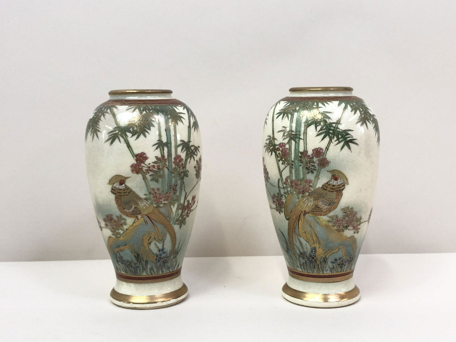 2 Satsuma Cabinet Vases (1 of 3)