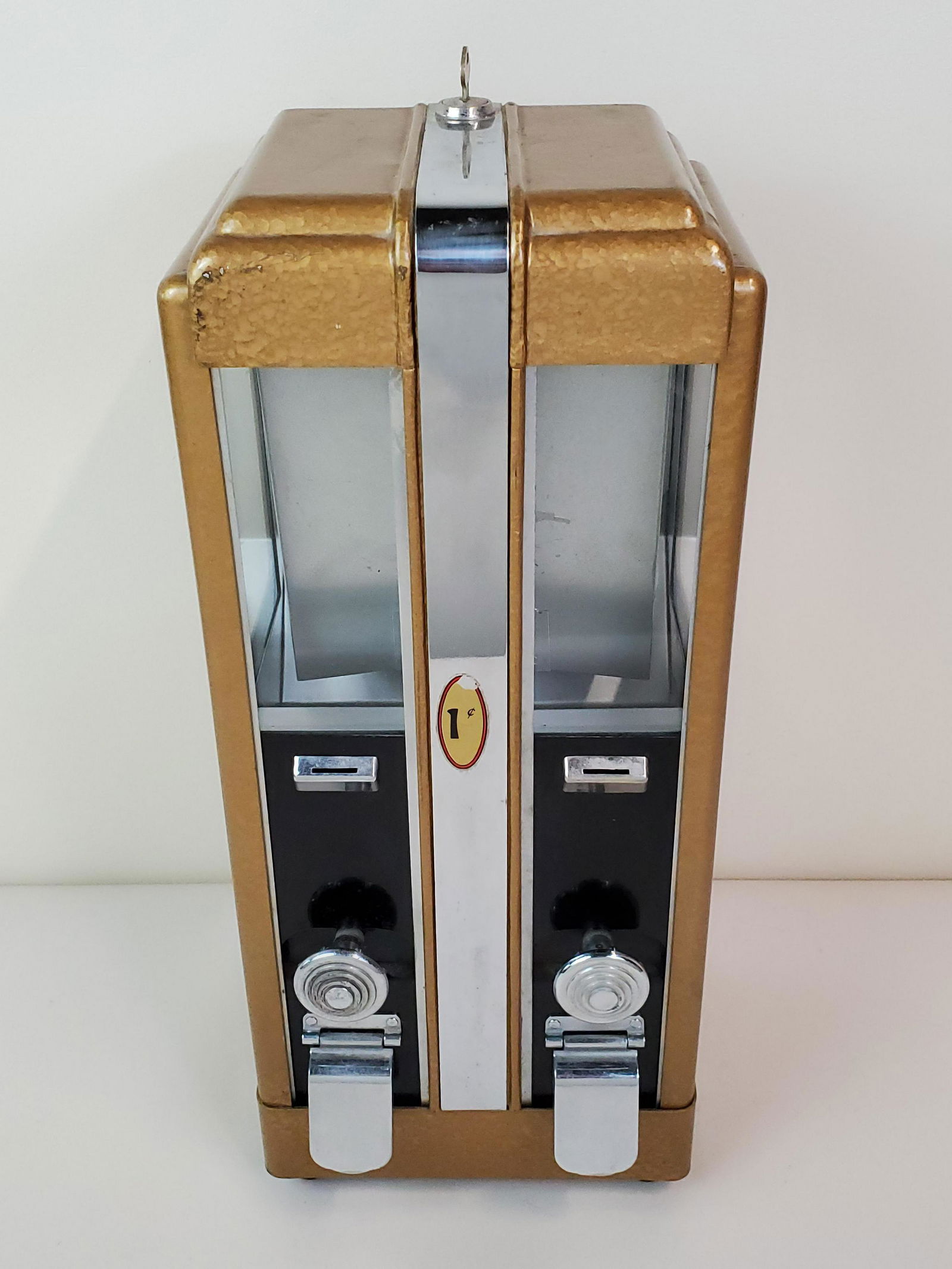 Vintage 1 Cent Double Nugget Machine (1 of 4)