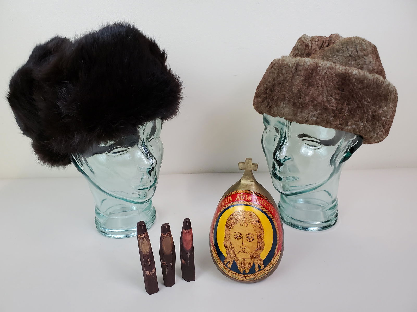 2 Russian Hats & Religious Artifact (1 of 7)