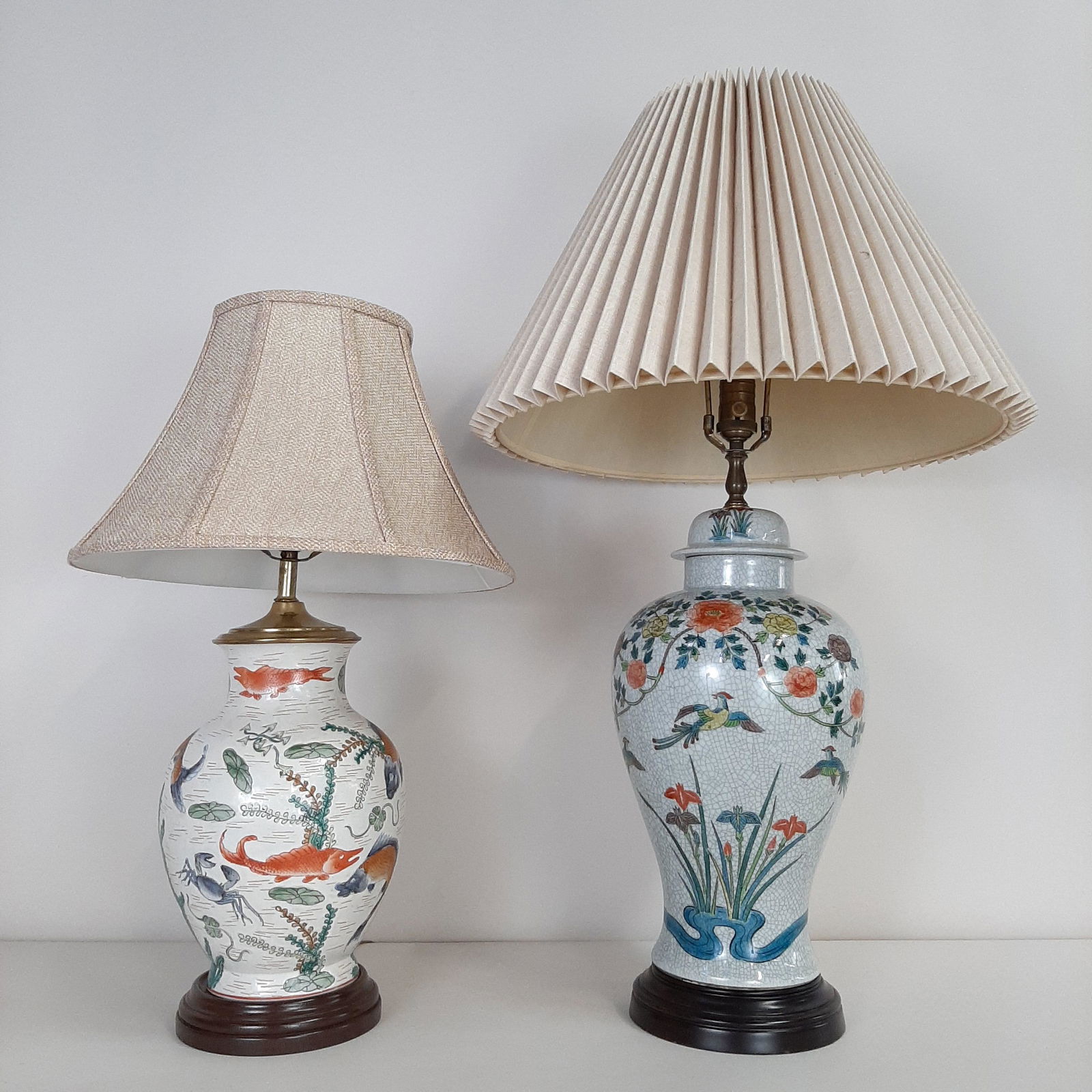 2 Asian Ceramic Lamps (1 of 3)