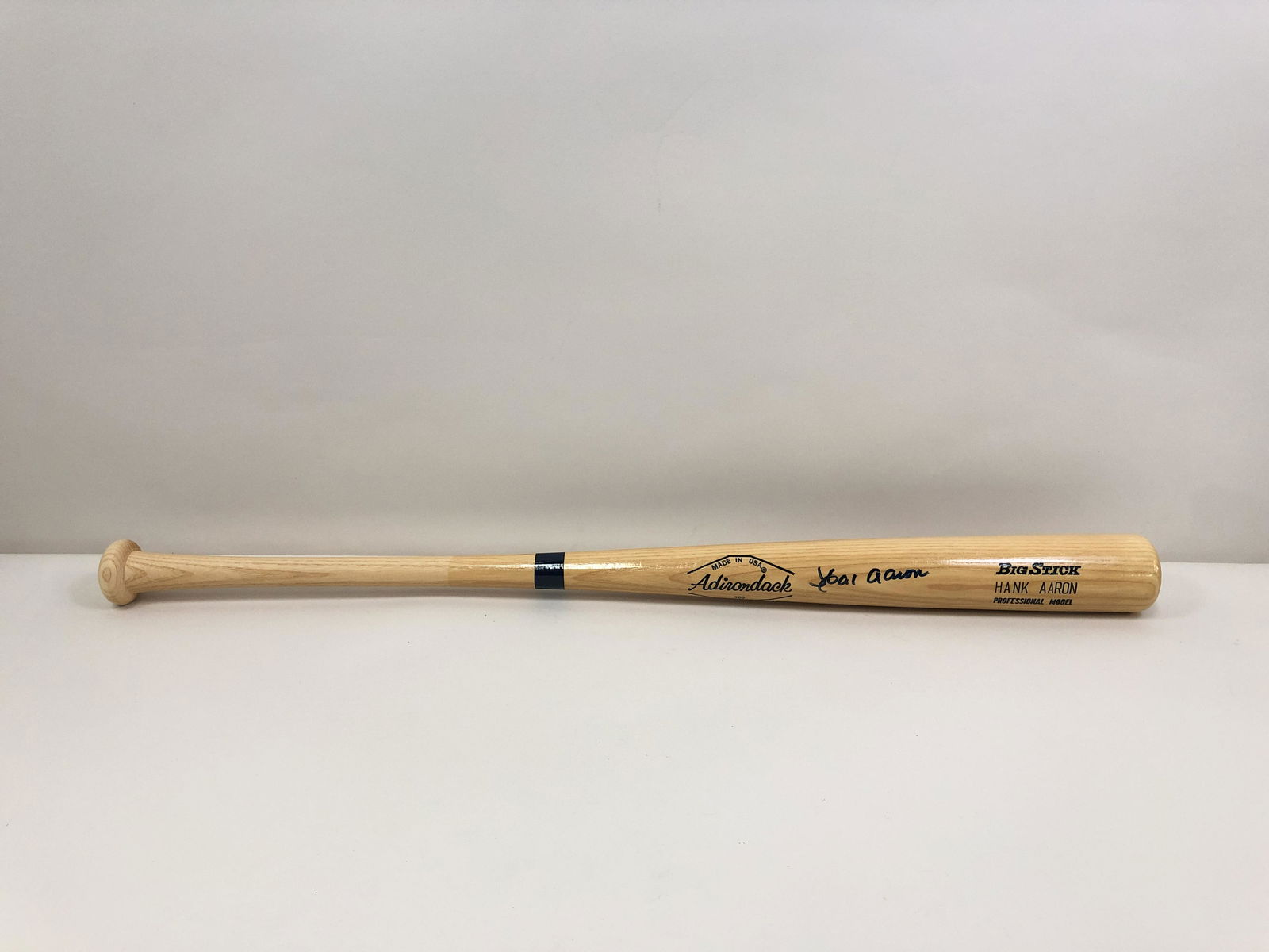 Hank Aaron Autographed Bat w/ COA (1 of 6)