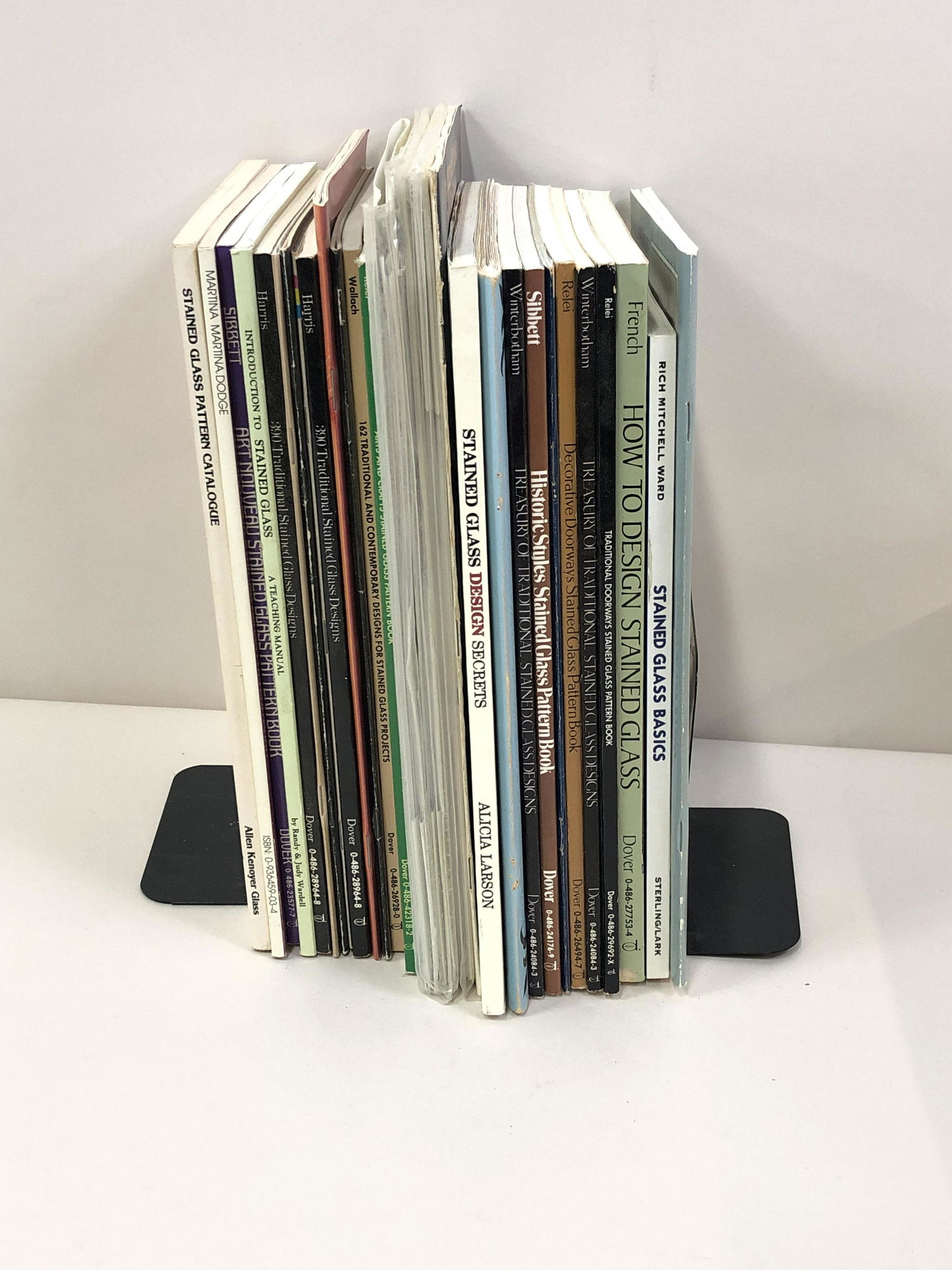 28 Stained Glass Reference Books: Includes Full-Size Stained Glass Patterns, Martina, Art Nouveau, and more. IMPORTANT: Before bidding, please read the terms and conditions. When you registered for the auction you agreed to these term