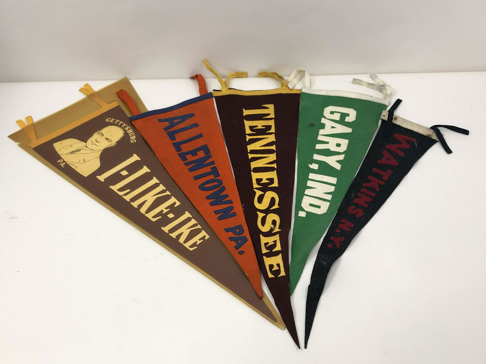 5 Pennants Incl. Gettysburg I Like Ike (1 of 4)