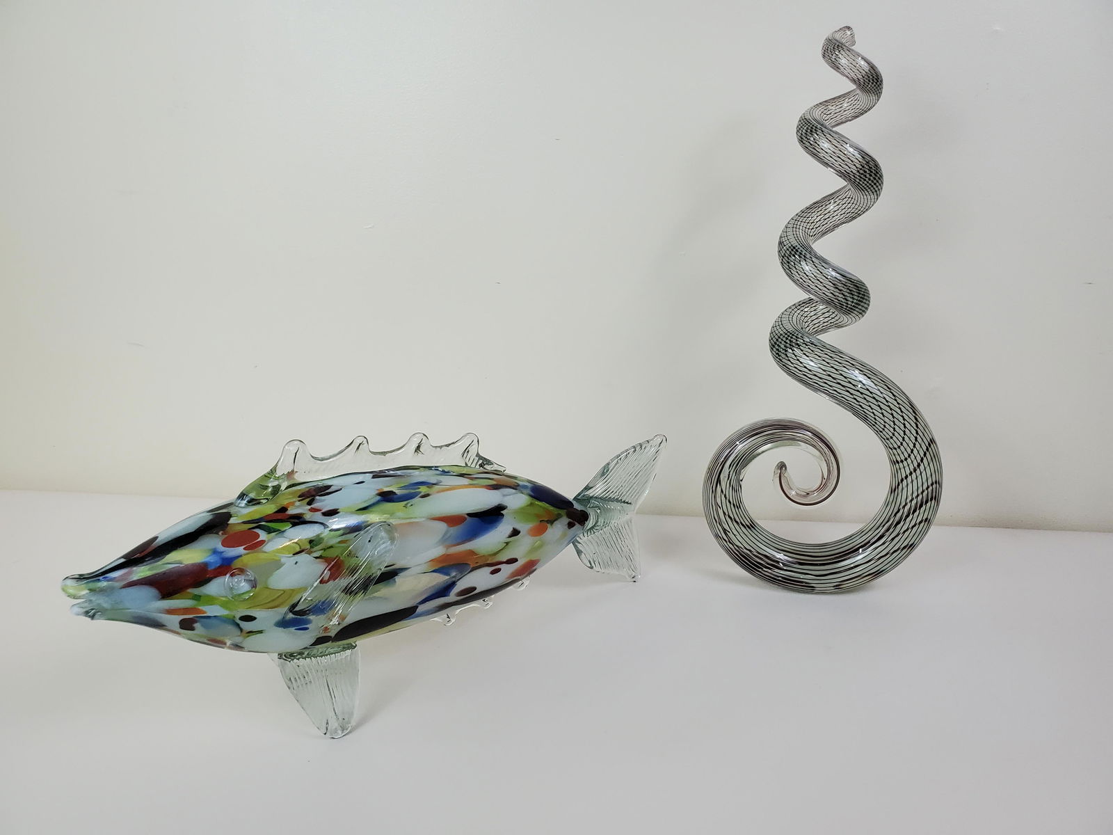 2 Art Glass Sculptures Incl Fish (1 of 5)