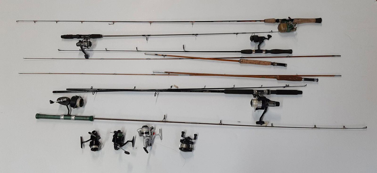 11 Pcs Fishing Rods and Reels (1 of 9)