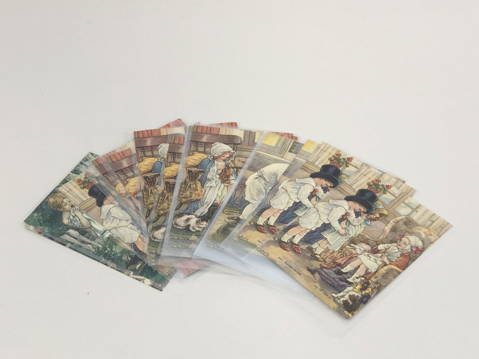 21 Clara Miller Burd Illustrated Trade Cards (1 of 10)