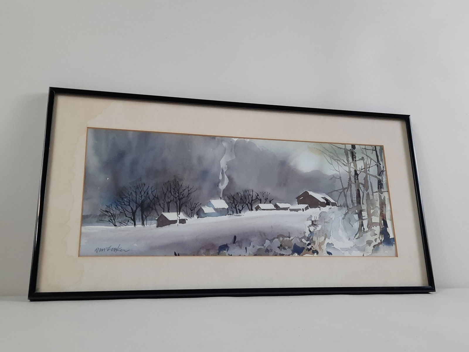 David Lenker Winter Watercolor (1 of 2)