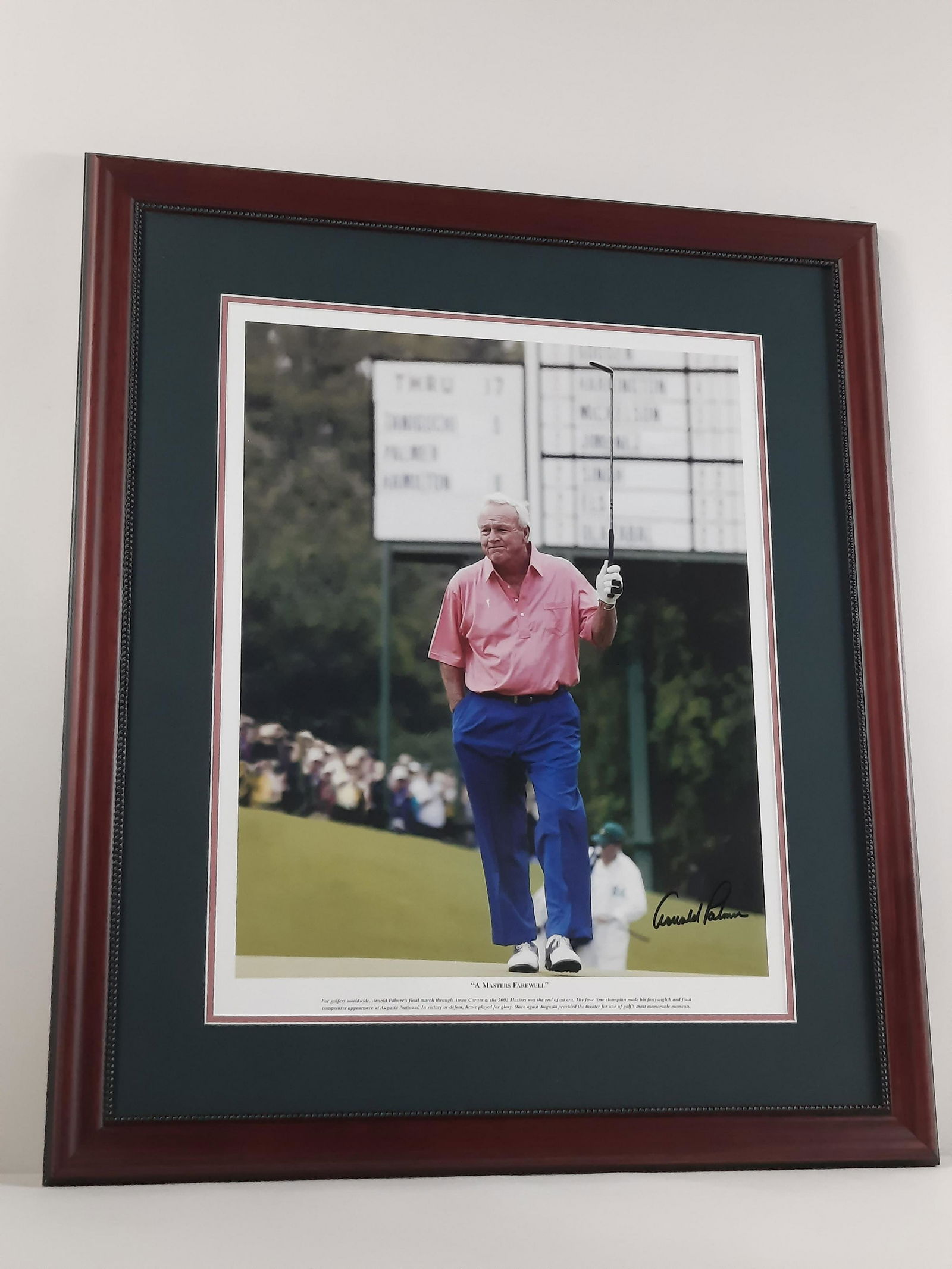 Arnold Palmer Autographed Masters Farewell Print (1 of 3)