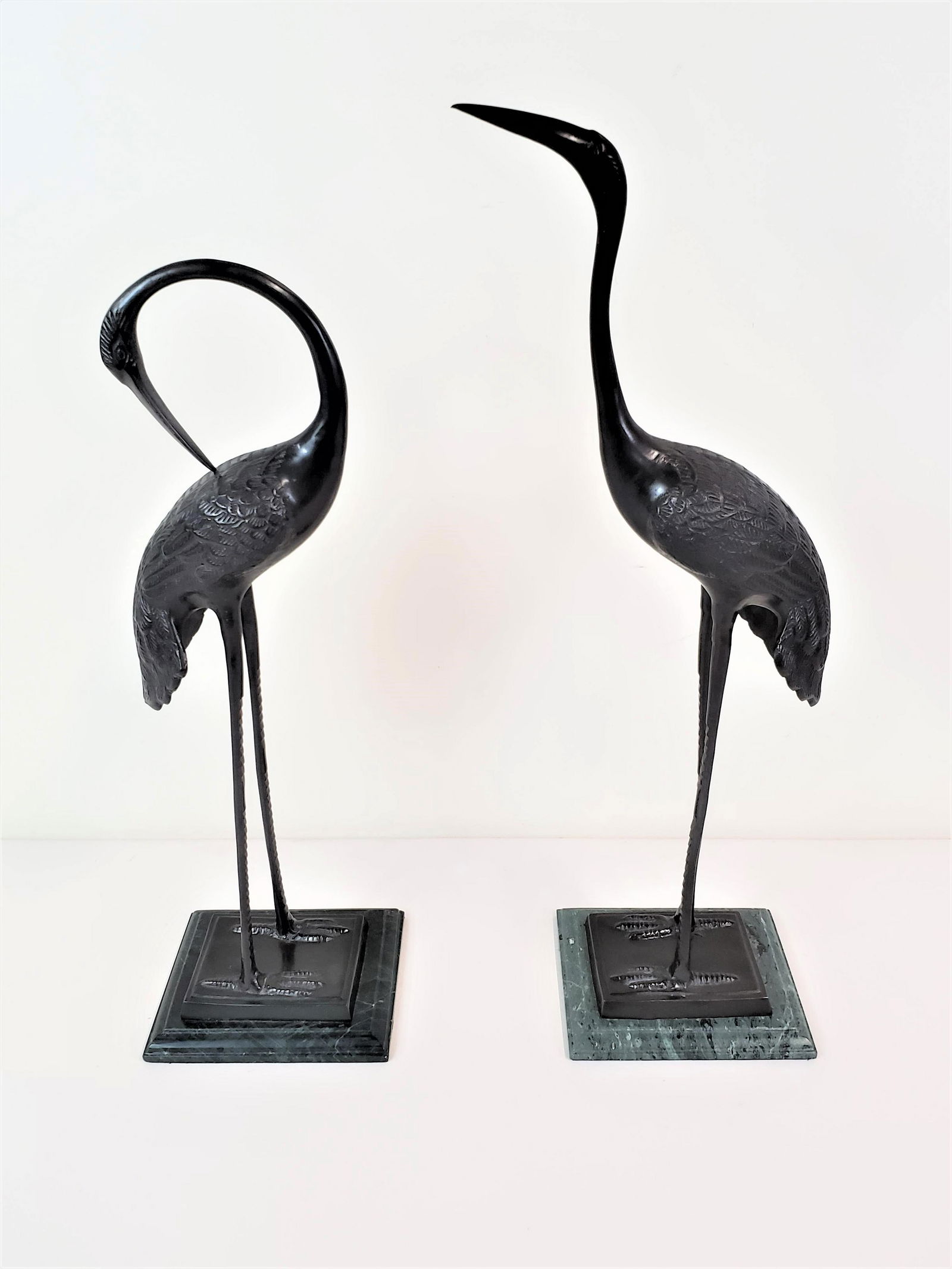 2 Bronze Crane Sculptures (1 of 4)