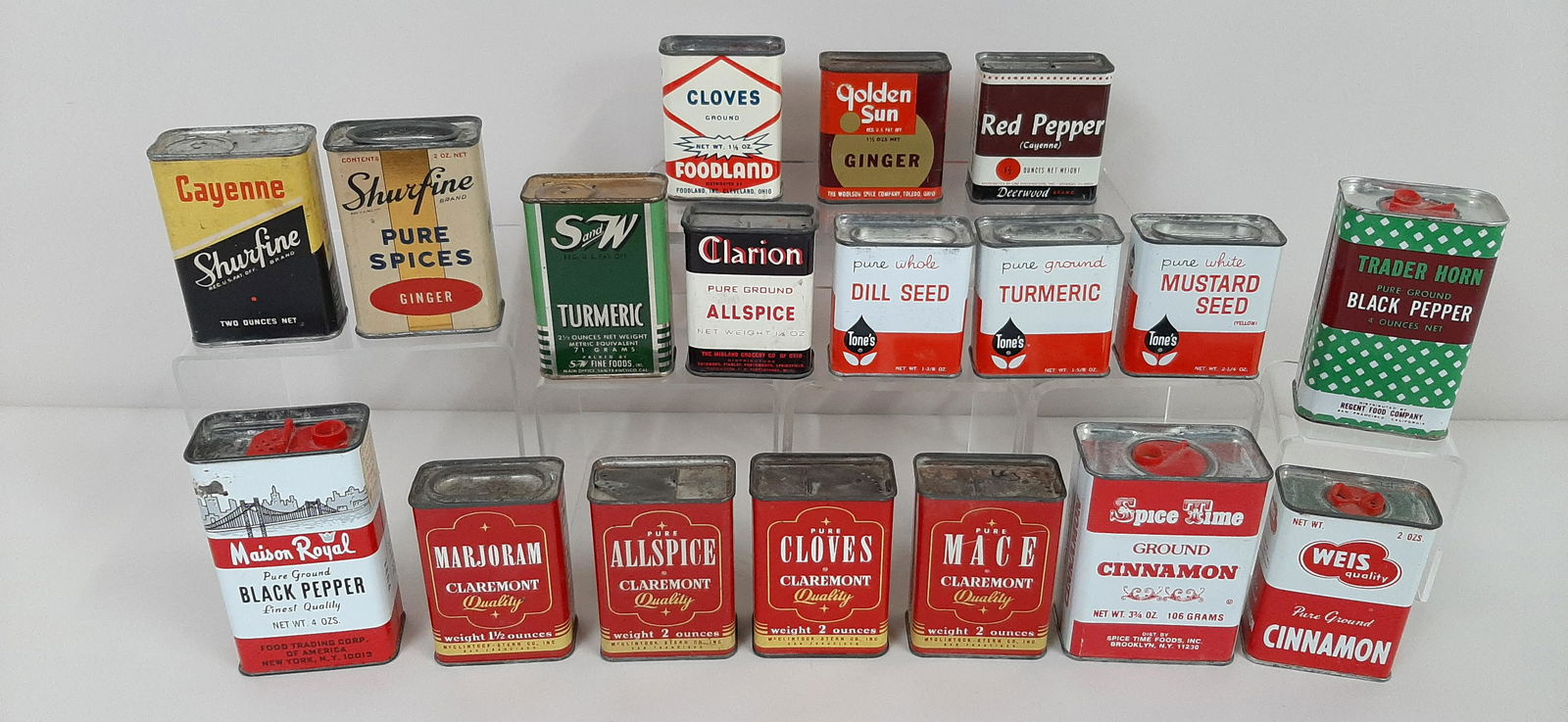 18 Vintage Advertising Spice Tins incl. Claremont (1 of 7)