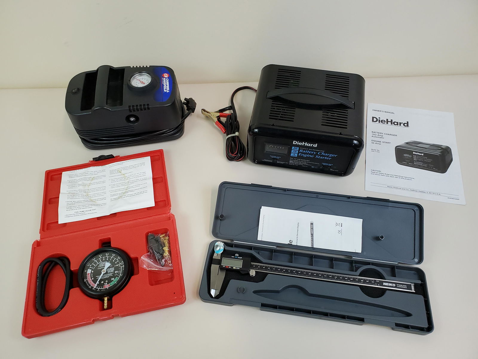 Battery Charger, Caliper, Pump & Vacuum Tester (1 of 5)