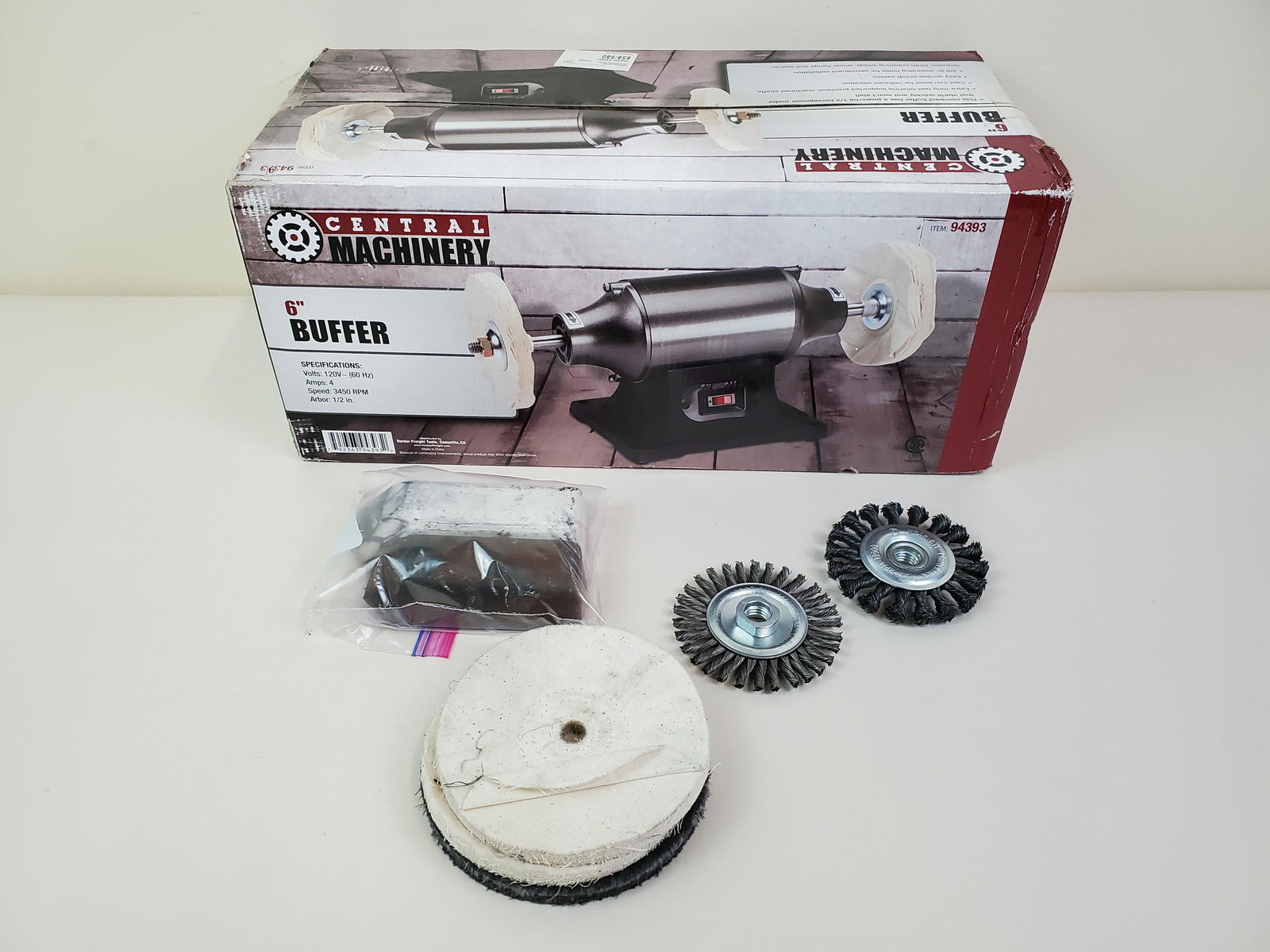 Central Machinery 6" Buffer NIB (1 of 2)