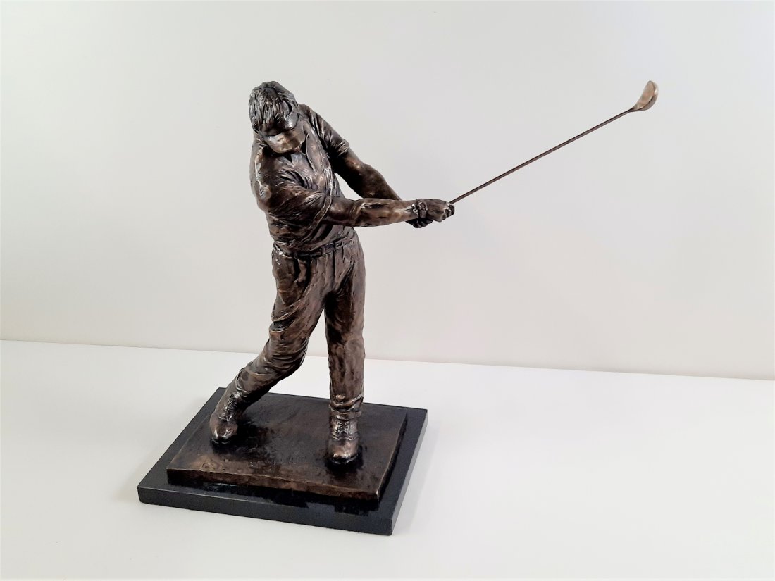 Laran Ghiglieri "Eagle Approach" Bronze Sculpture (1 of 5)