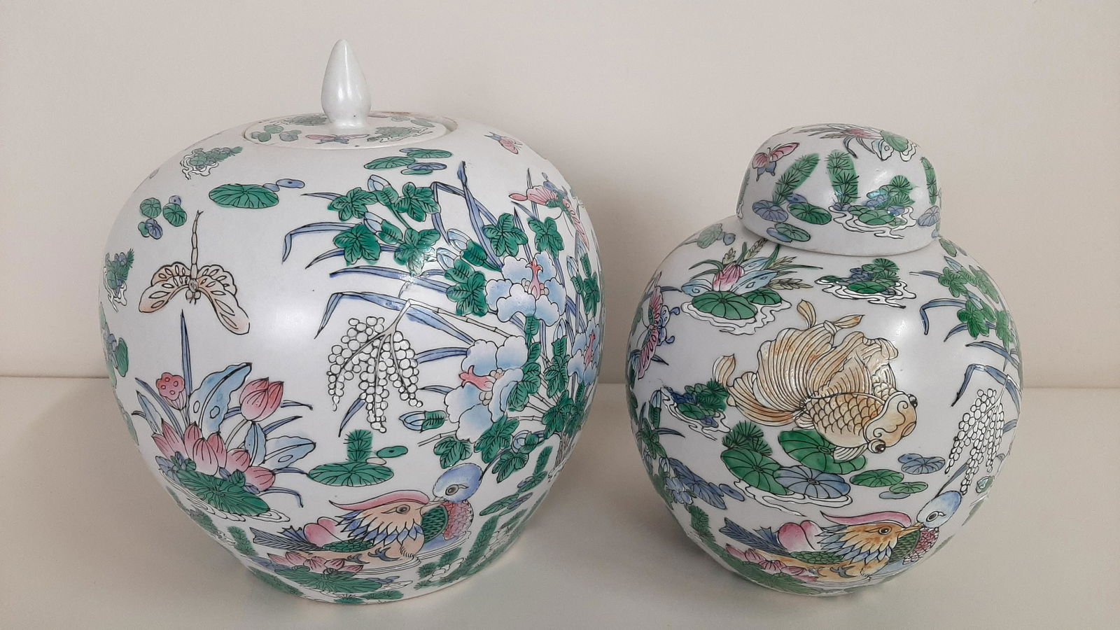 2 Asian Ceramic Jars (1 of 4)