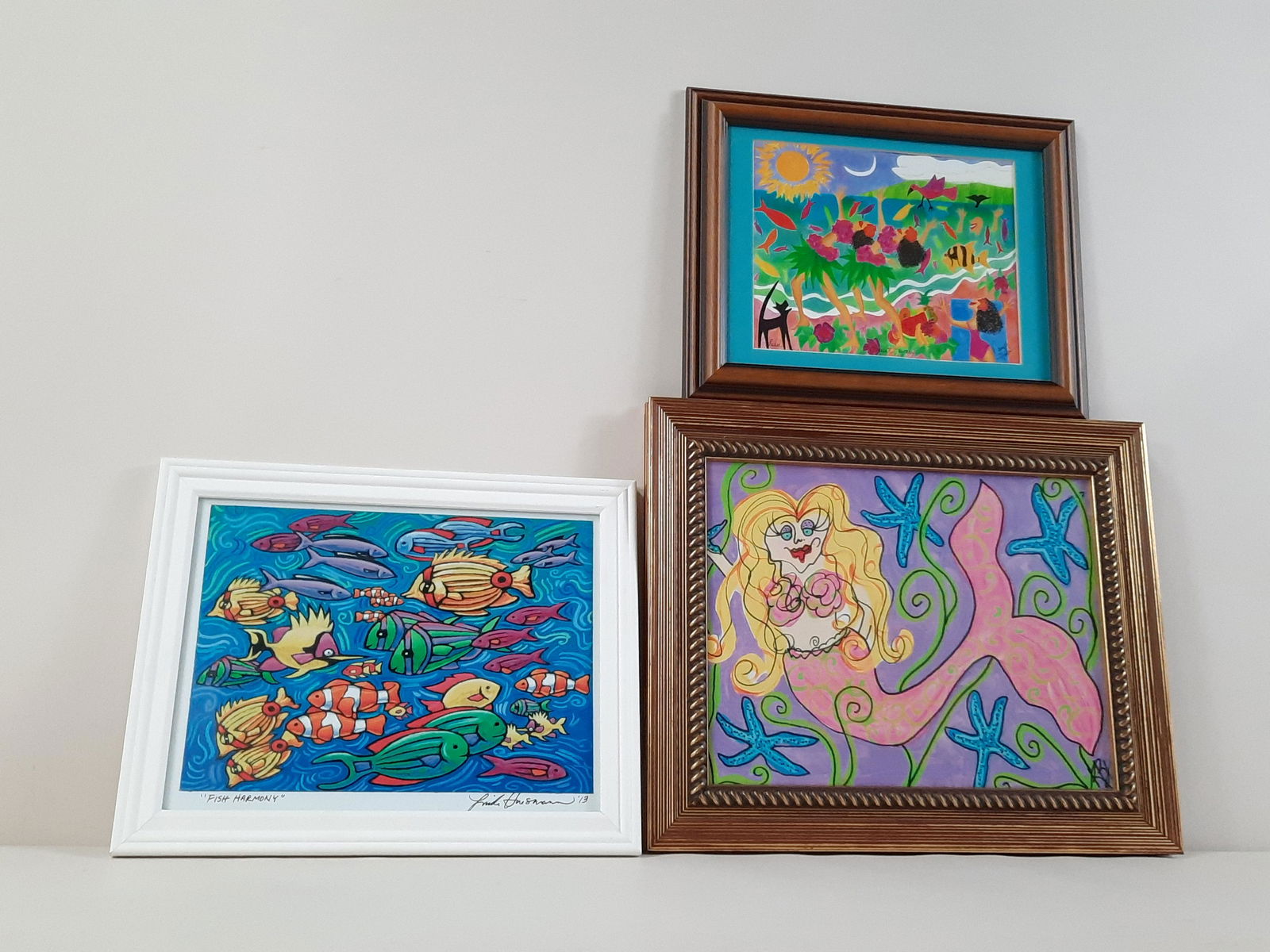 3 Aquatic Prints incl Nancy Hoke "Maui Hawaii" (1 of 8)