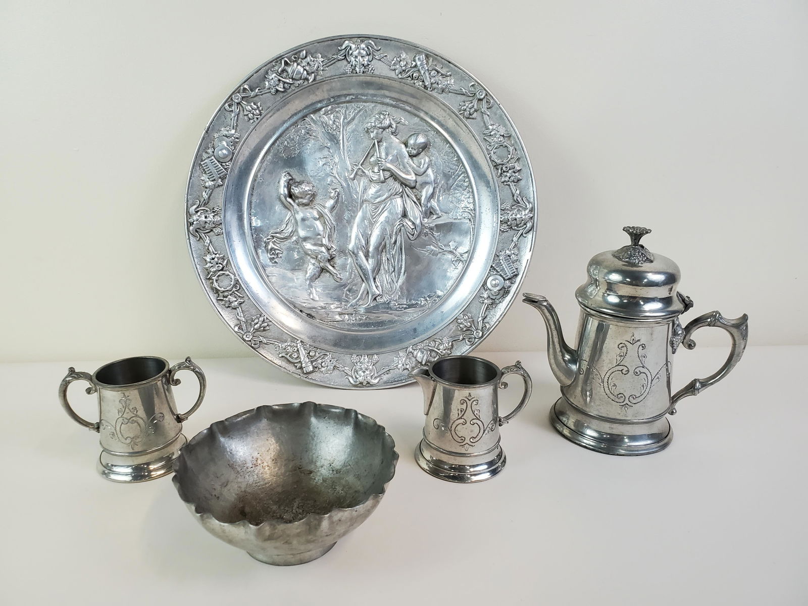 5 Pcs Pewter Incl Dan Miller (1 of 7)