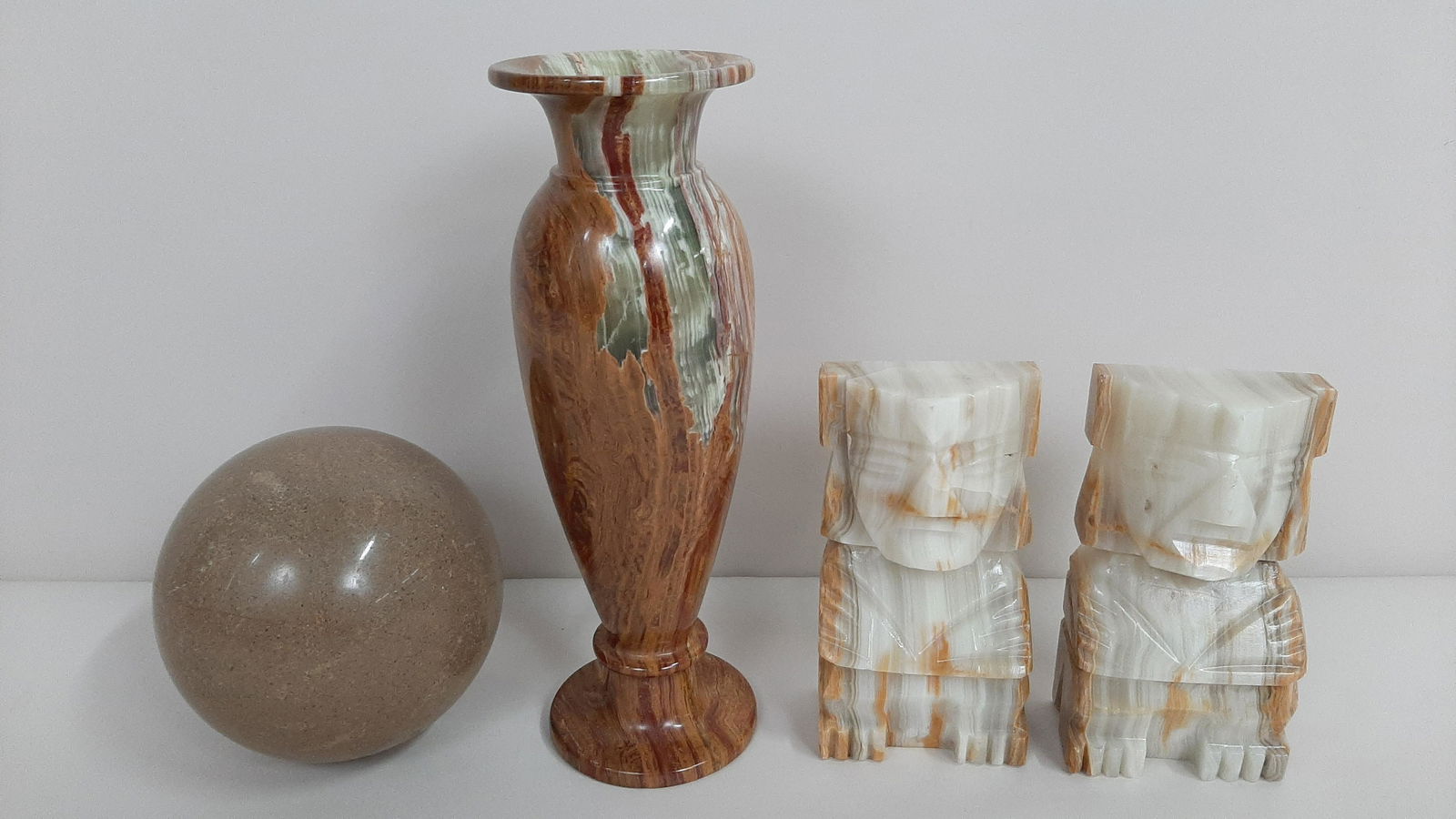 4 Pcs Marble incl. Vase (1 of 6)