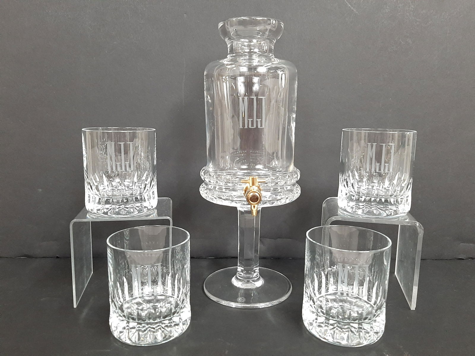 5 Pc incl Cristallerie Beverage Dispenser (1 of 2)