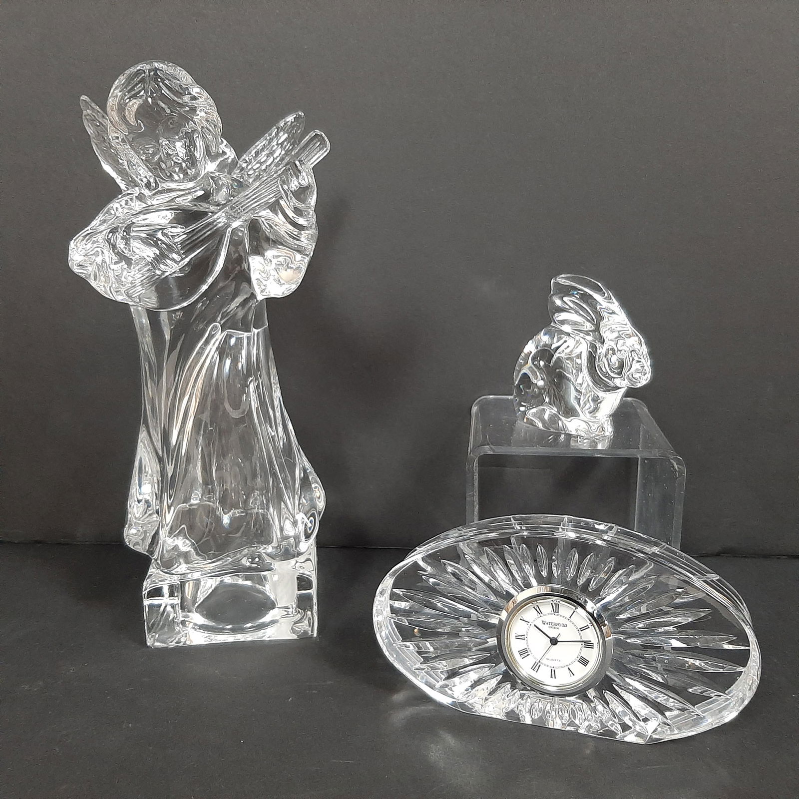 3 Pcs Designer Glassware incl. Steuben Bunny (1 of 4)