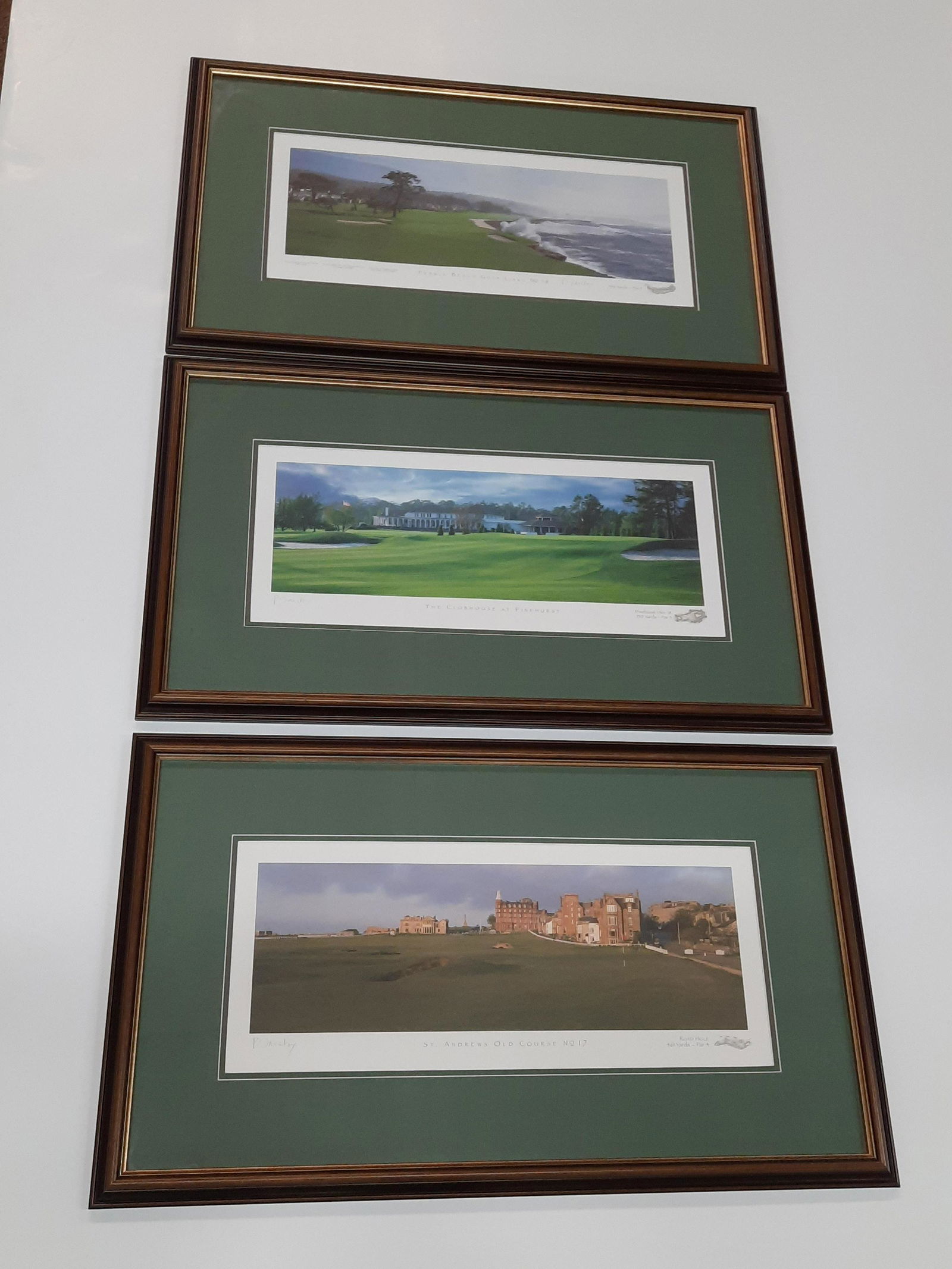 3 Golf Course Prints incl Pebble Beach (1 of 13)