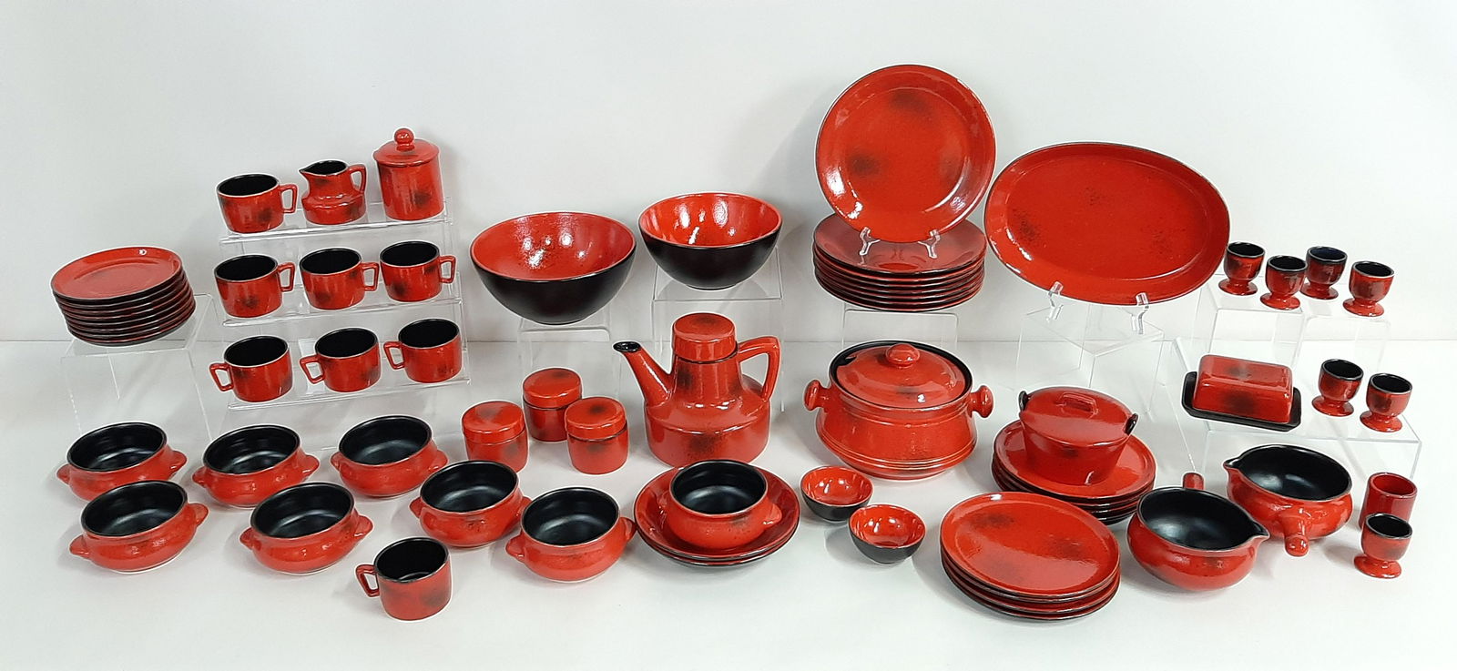 65 Pcs 1960's German Ceramic Dinnerware (1 of 7)