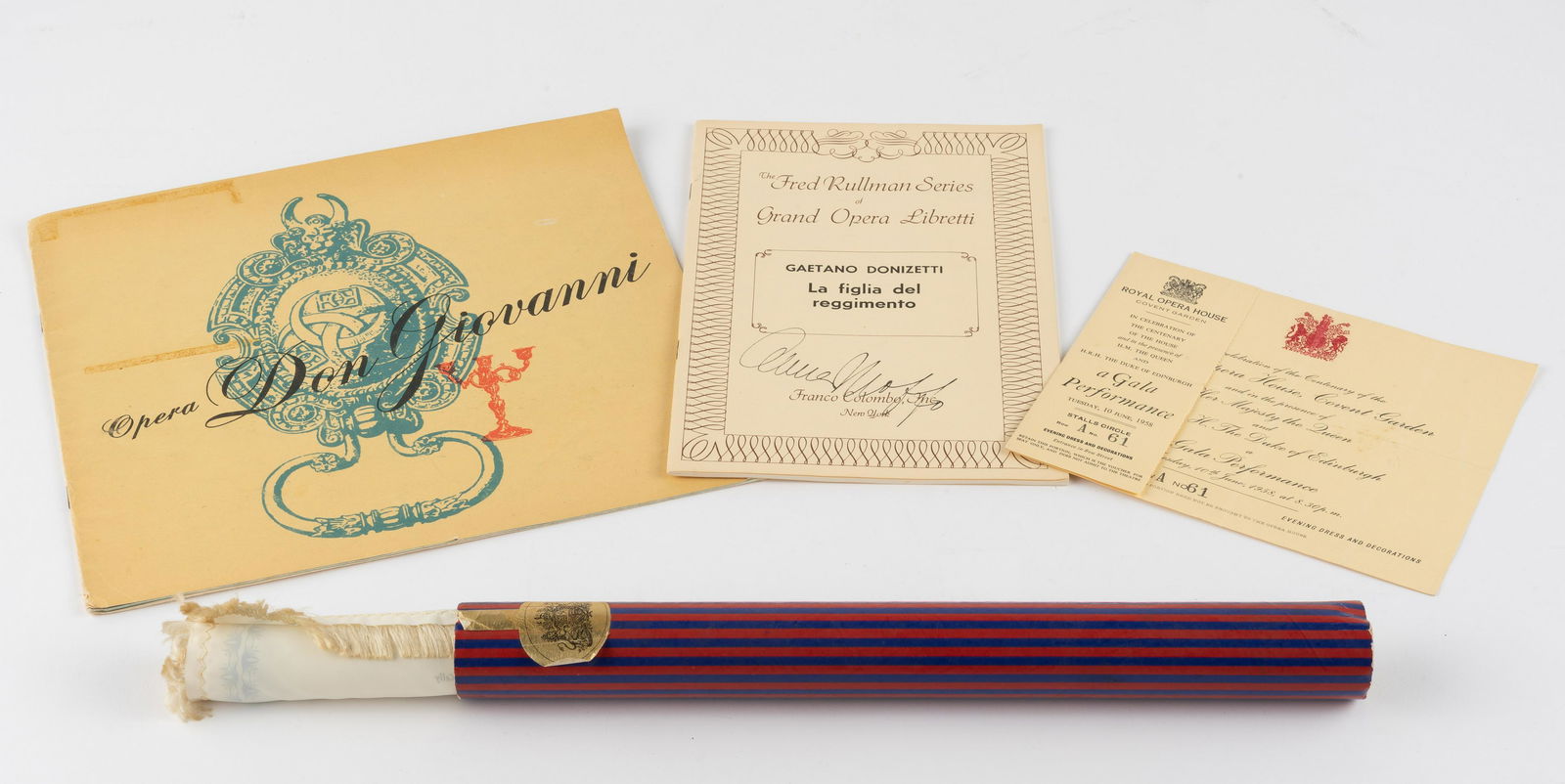 4 Opera Items Incl. 1958 Royal Opera House Program (1 of 8)