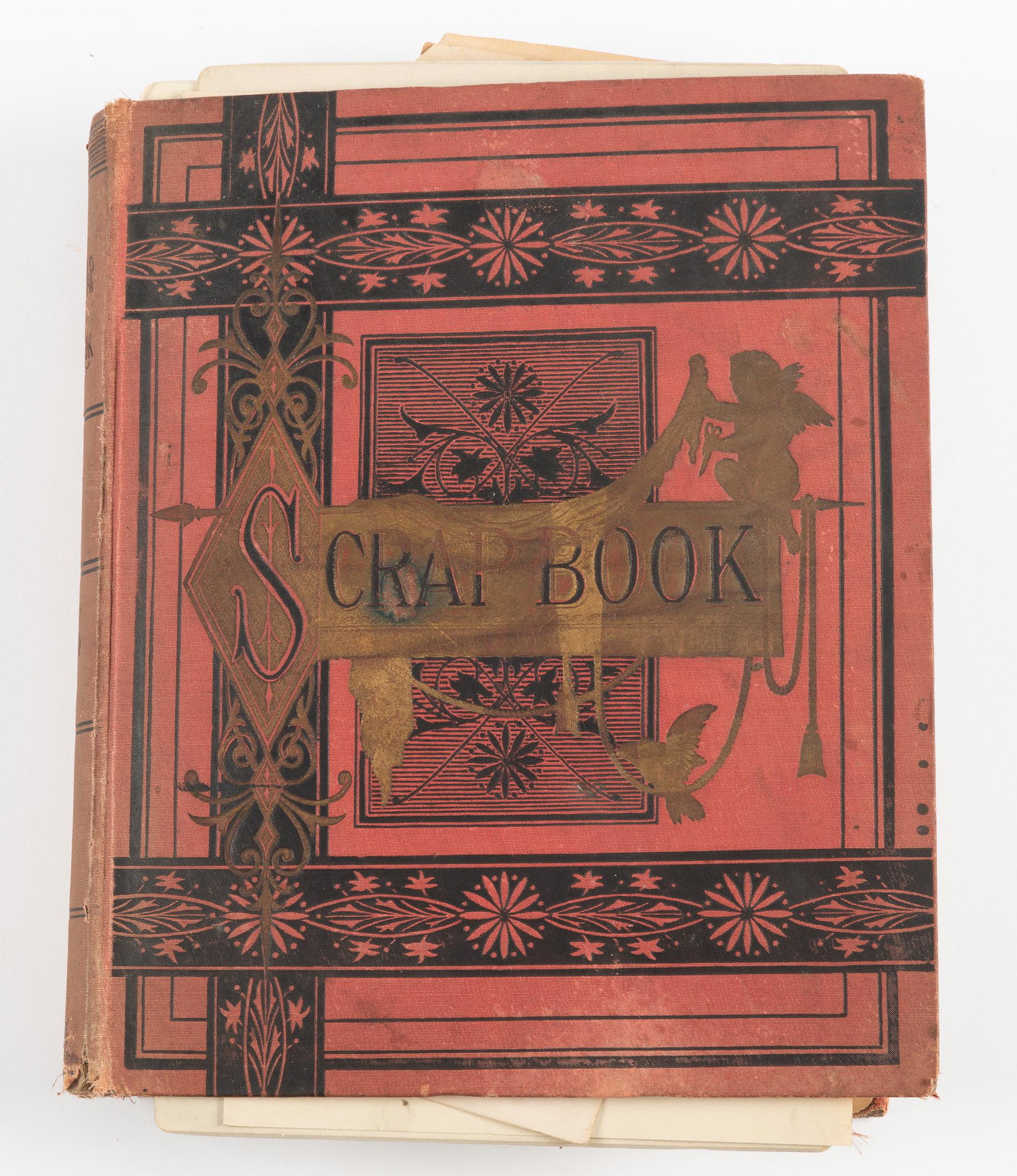 Scrapbook of News Clipping on Judge Cragen: Scrapbook of news clipping on Judge Cragen. Early 1900s. Also includes photos, campaign cards, invitations, and other ephemera. Glued in book and loose in front cover. In a Mark Twain's Perforated Scr