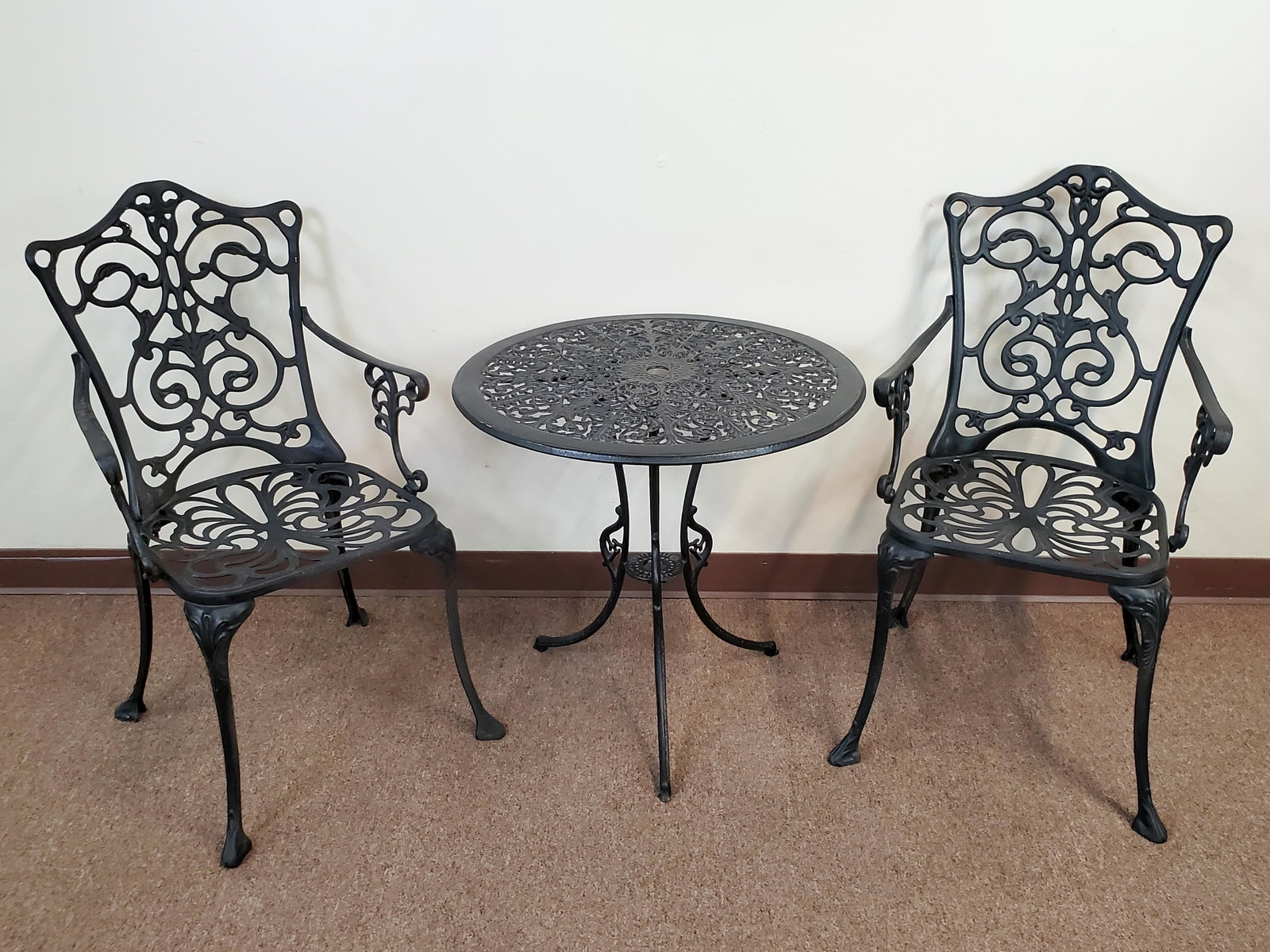 3 Pc Metal Bistro Patio Set (1 of 6)