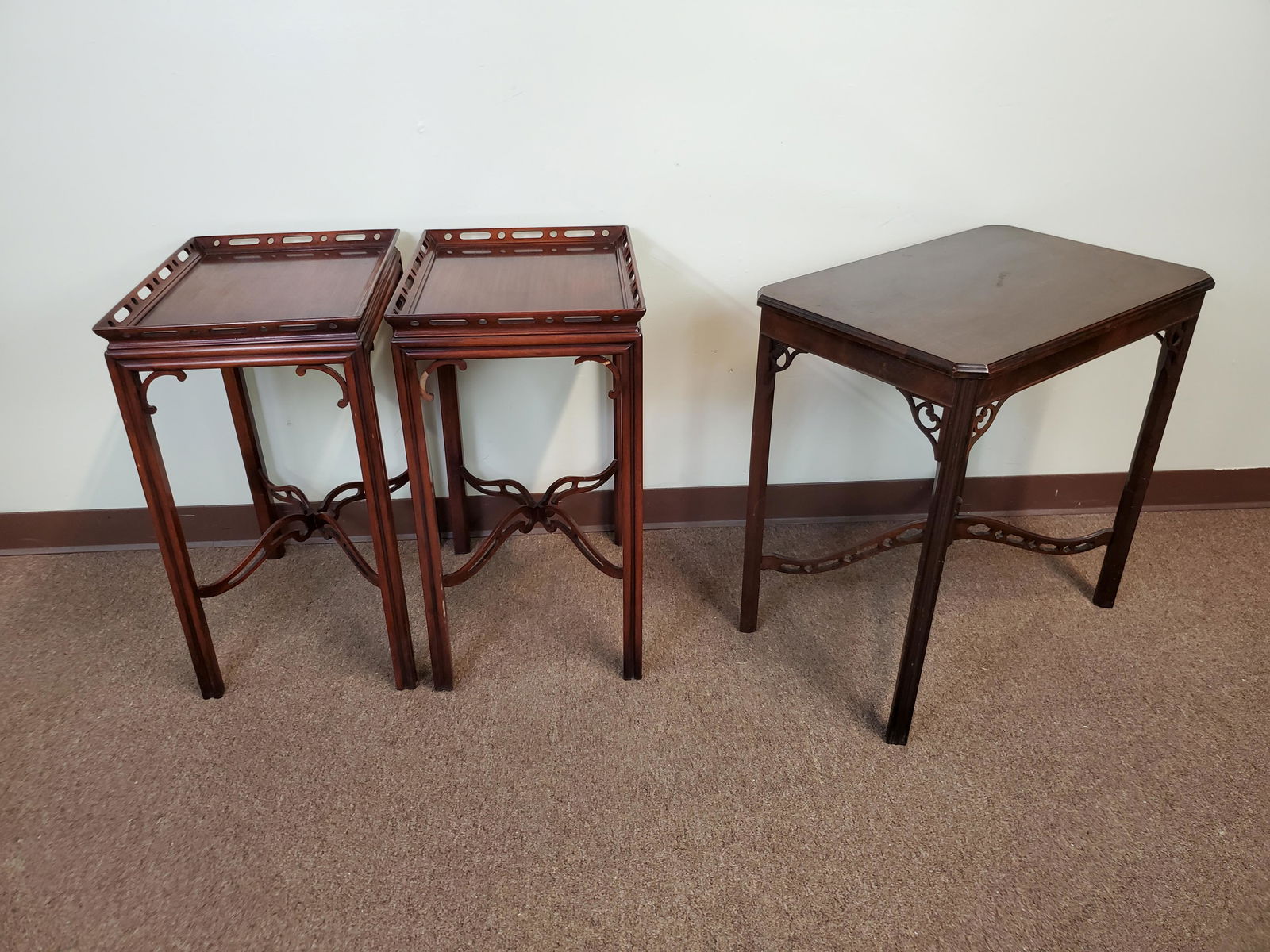 3 Open Work Side Tables (1 of 8)