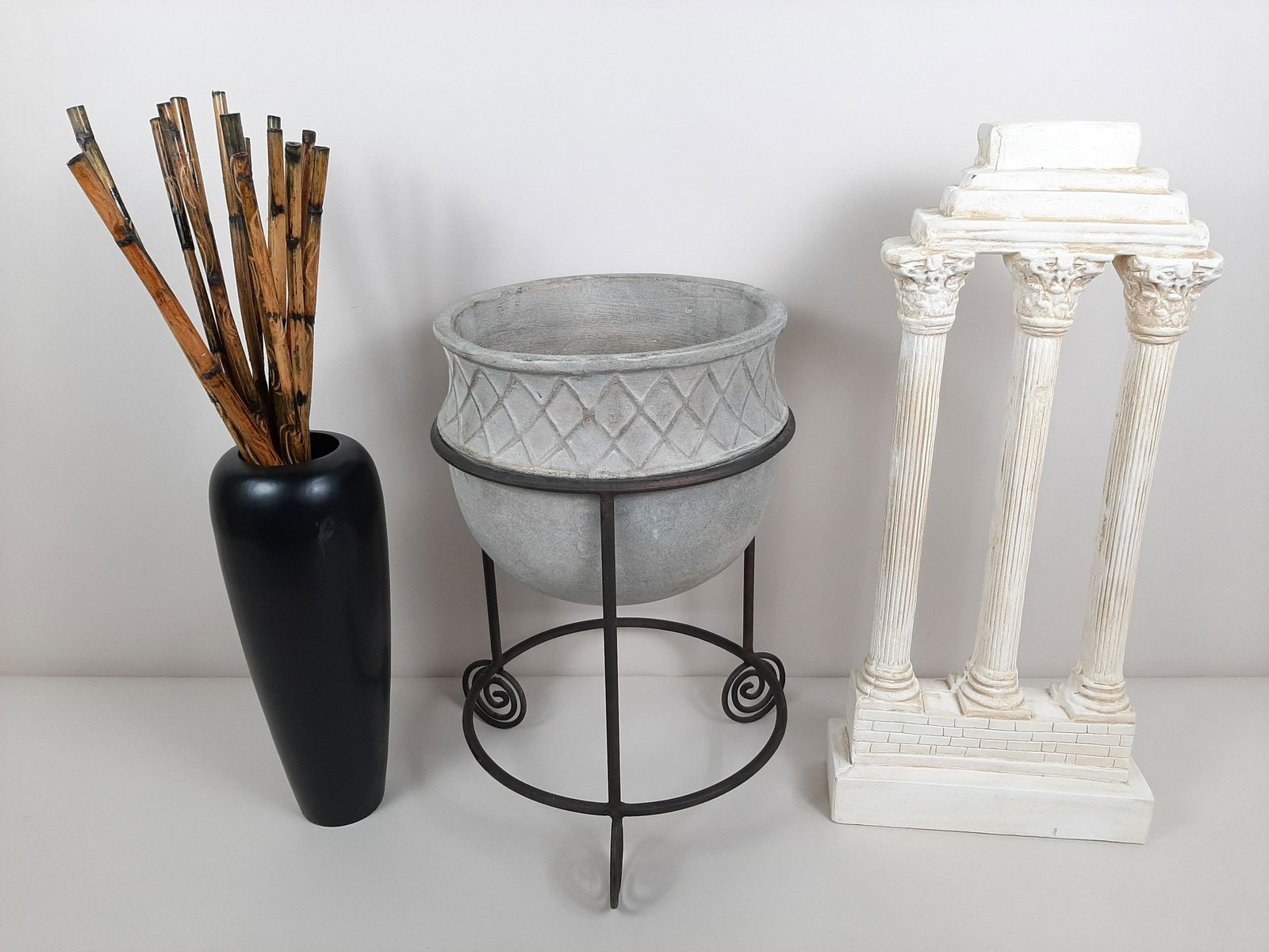 3 Pcs incl. Ceramic Bowl with Stand (1 of 3)