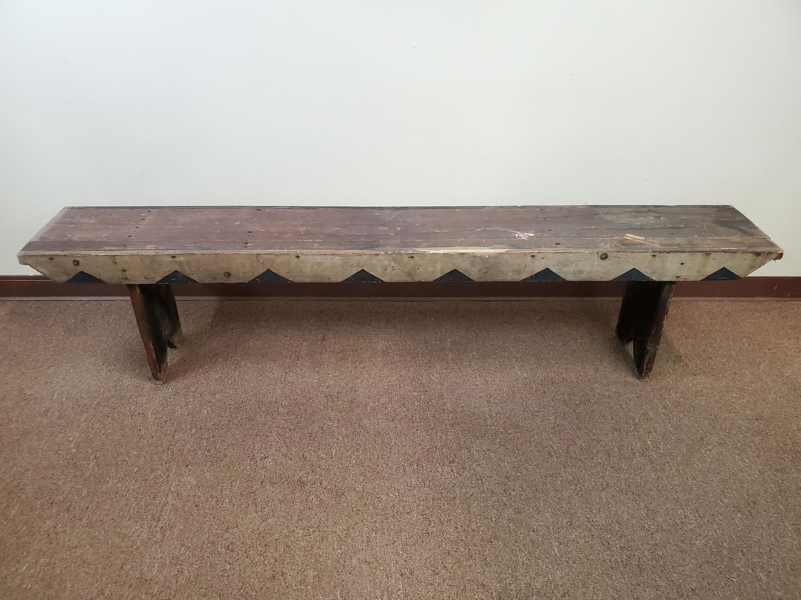 Antique Painted Bench (1 of 3)