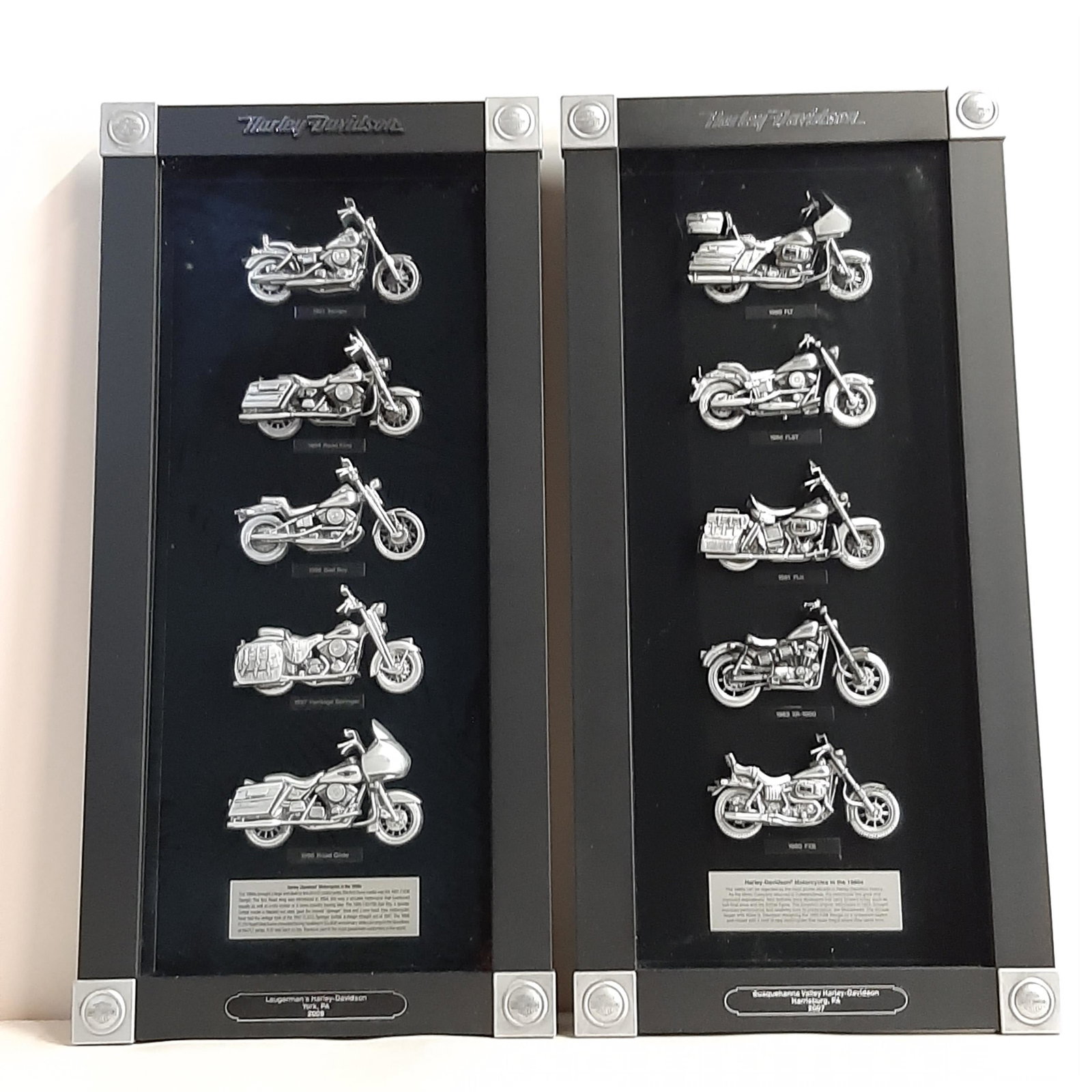 2 Harley Davidson Holiday Heritage Plaques (1 of 4)