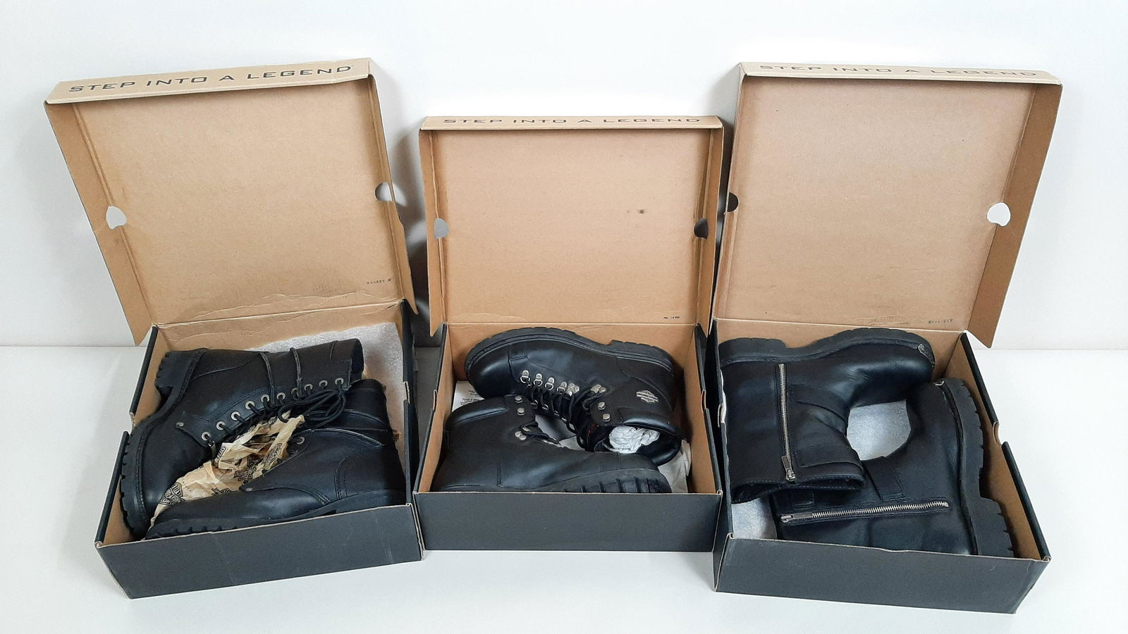 3 Pairs Size 11 Men's Harley-Davidson Boots (1 of 10)