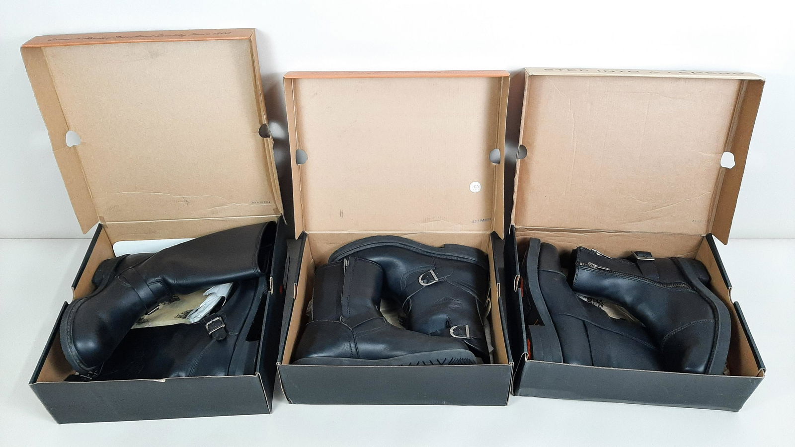 3 Pairs Size 11 Men's Harley-Davidson Boots (1 of 10)