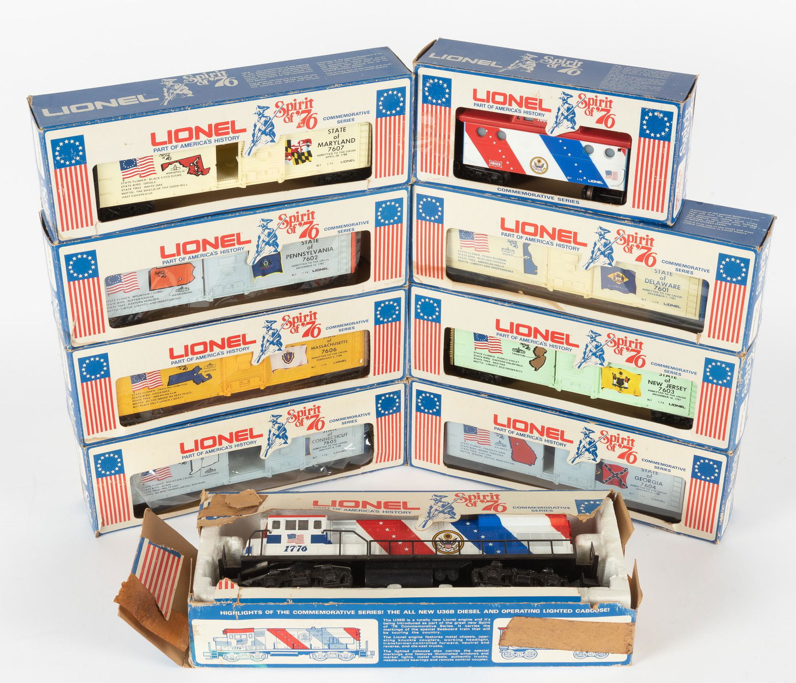 Lionel Spirit of '76 Engine & 7 Cars (1 of 10)