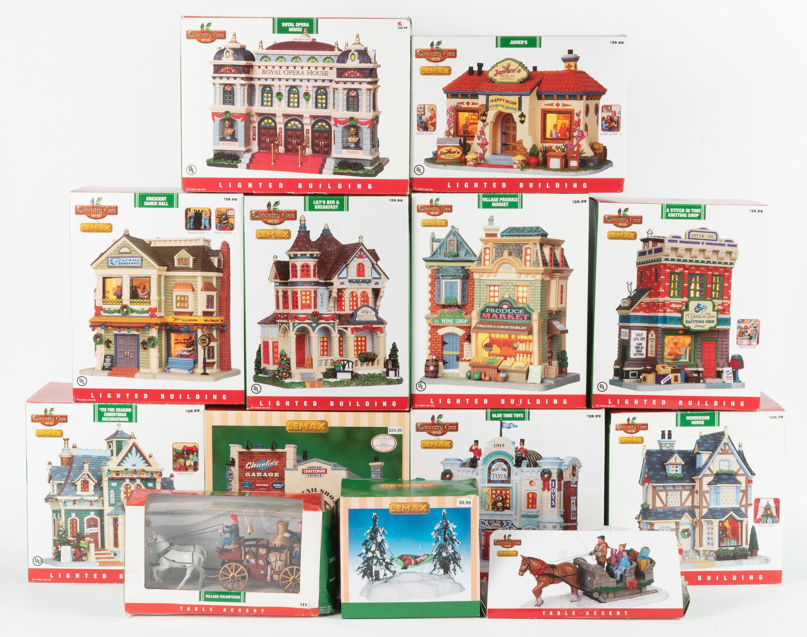 13 Lemax Christmas Buildings (1 of 14)