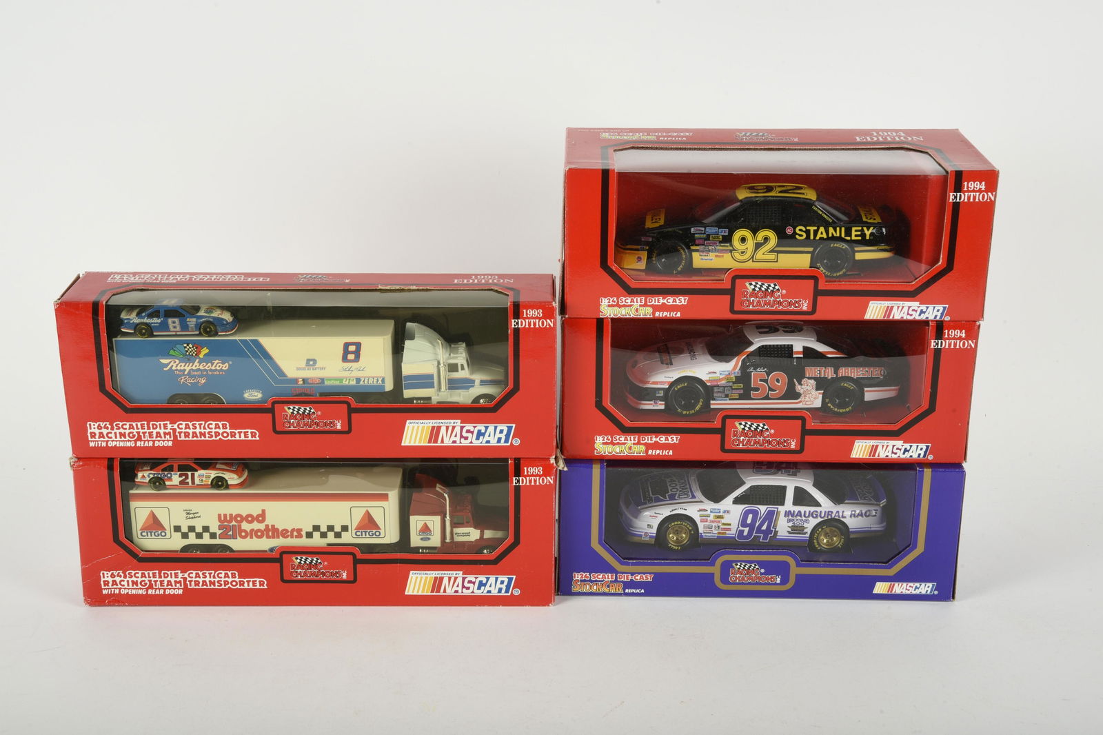 5 Nascar Racing Champions Die-Cast Trucks & Cars (1 of 2)
