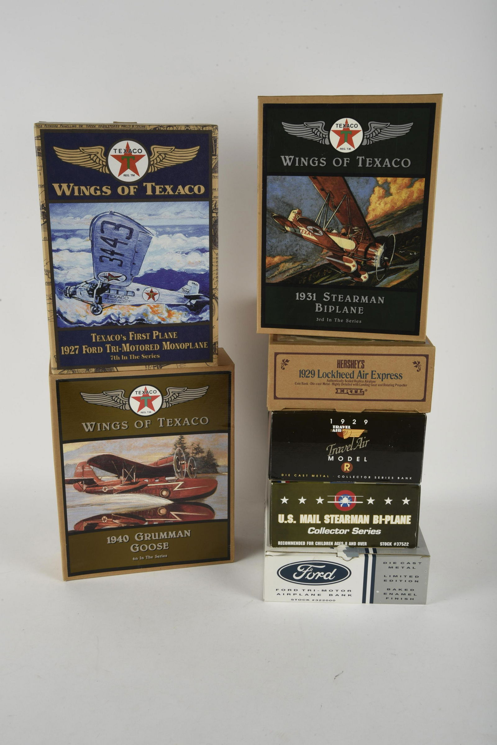 7 Die-Cast Metal Airplane Banks (1 of 3)
