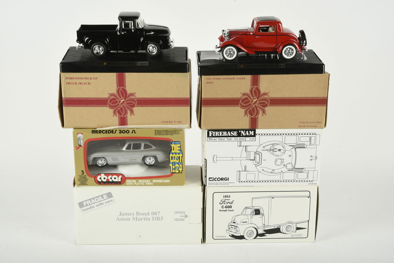 6 Die-Cast Automobiles Incl. Tank (1 of 4)