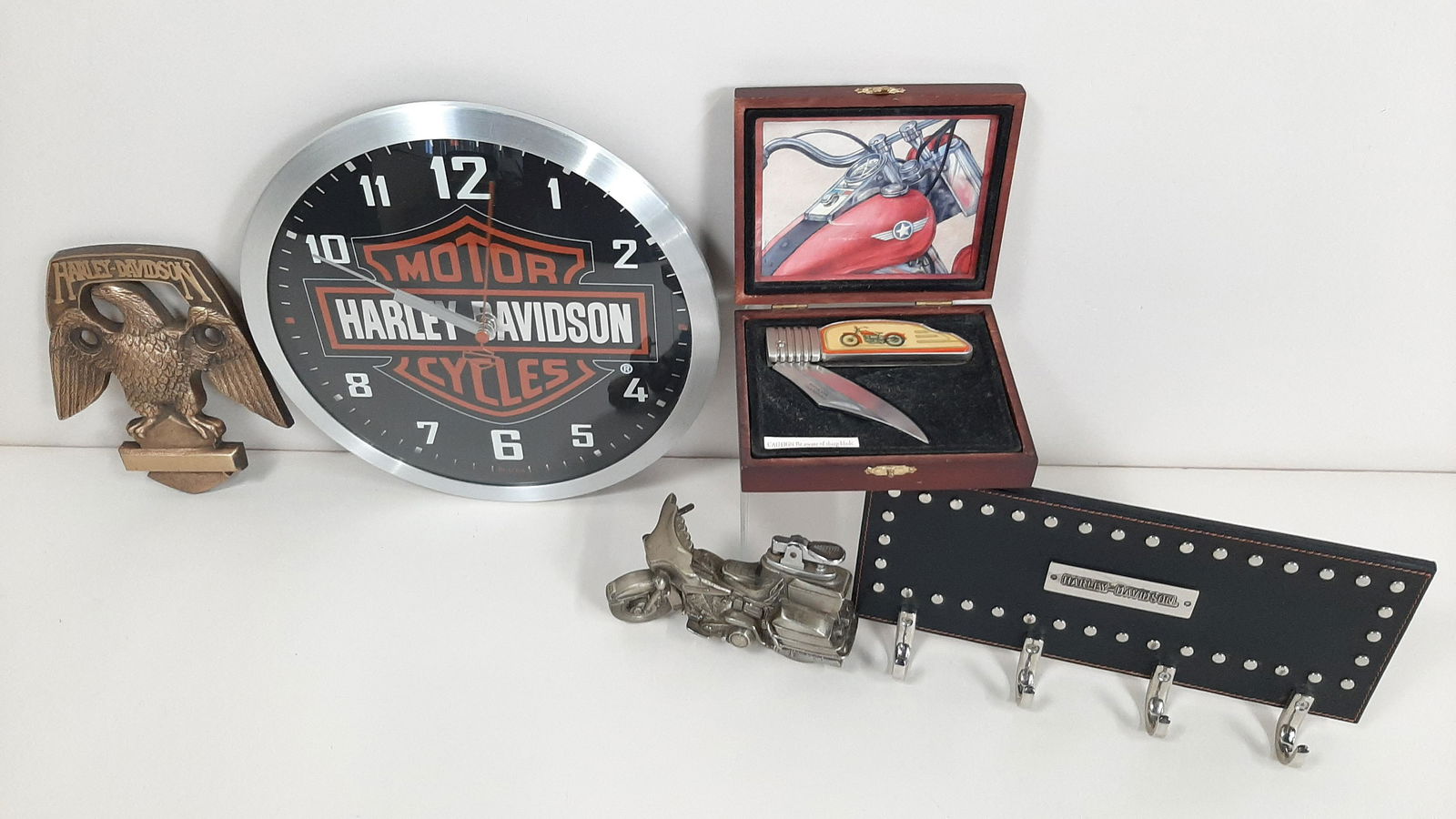 5 Pcs incl. Harley-Davidson Wall Clock (1 of 7)