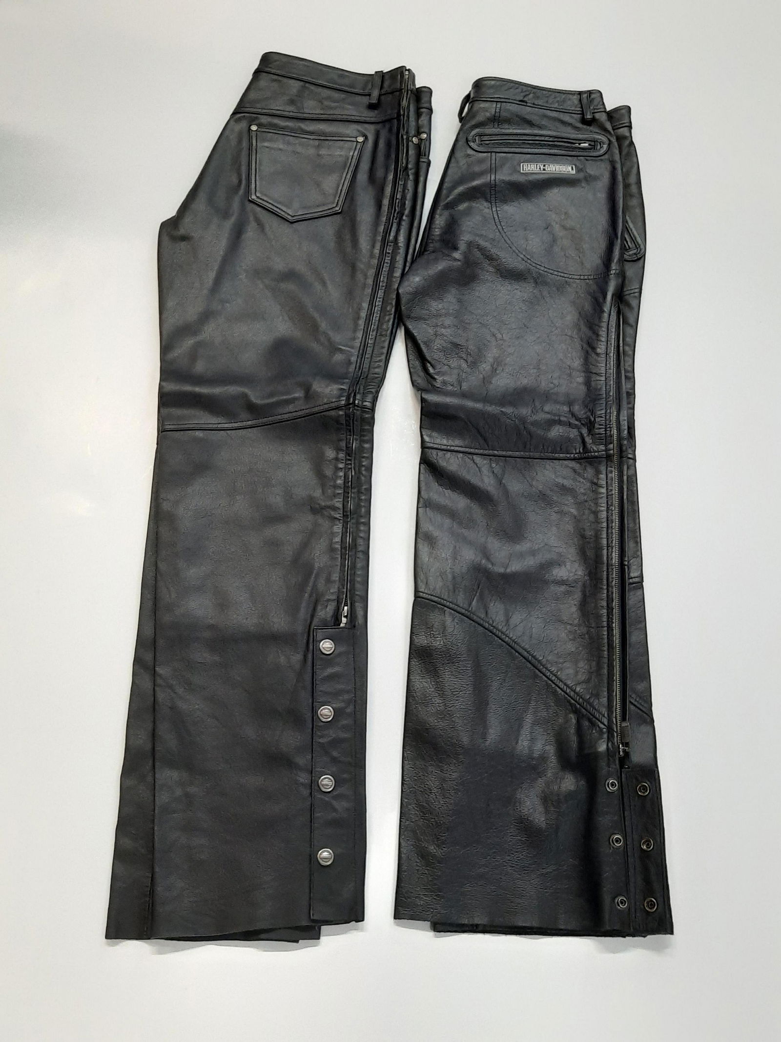 2 Pairs Harley Davidson Men's Leather Pants (1 of 8)