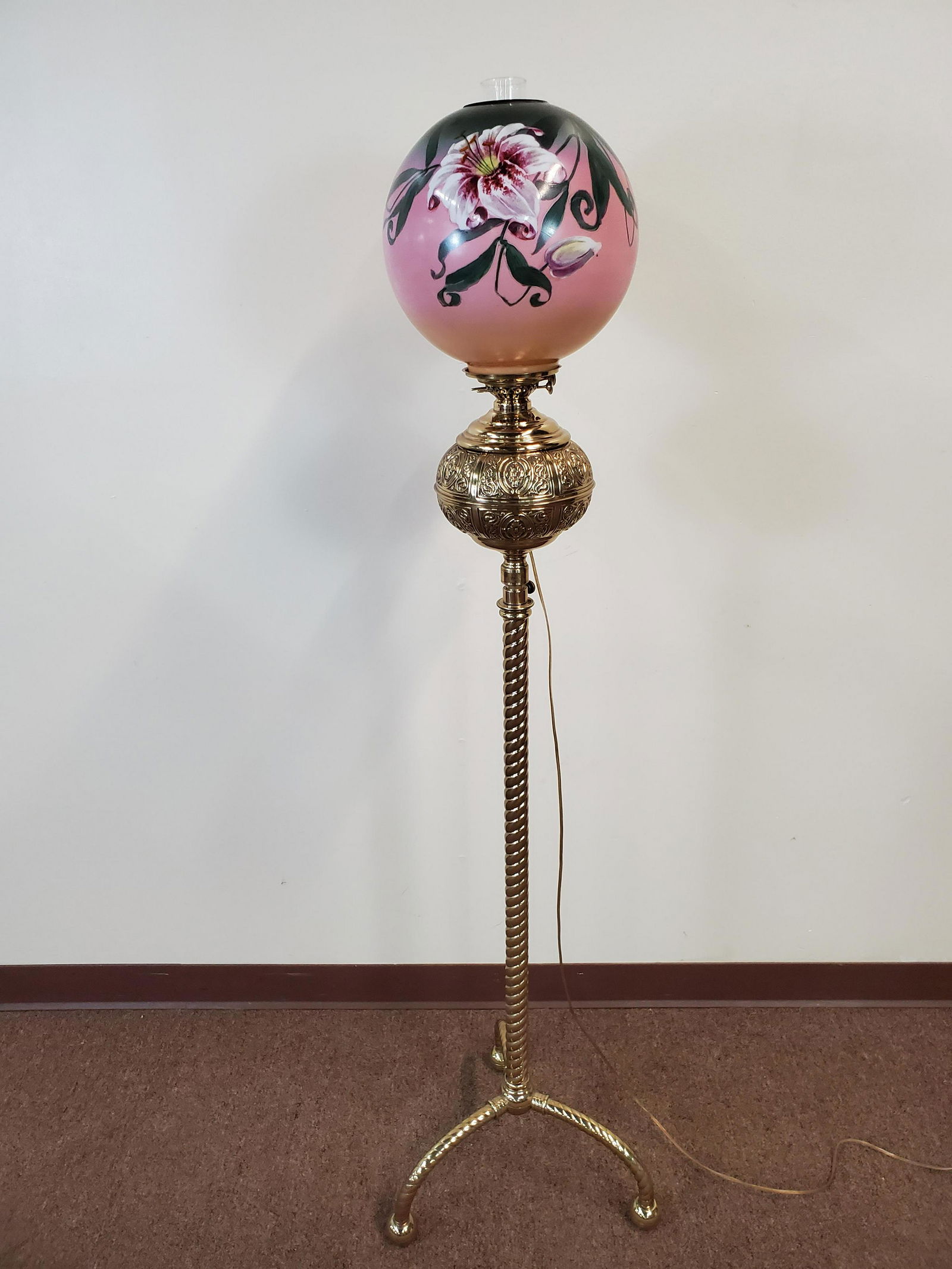 R. Hollings & Co Victorian Piano Lamp (1 of 9)