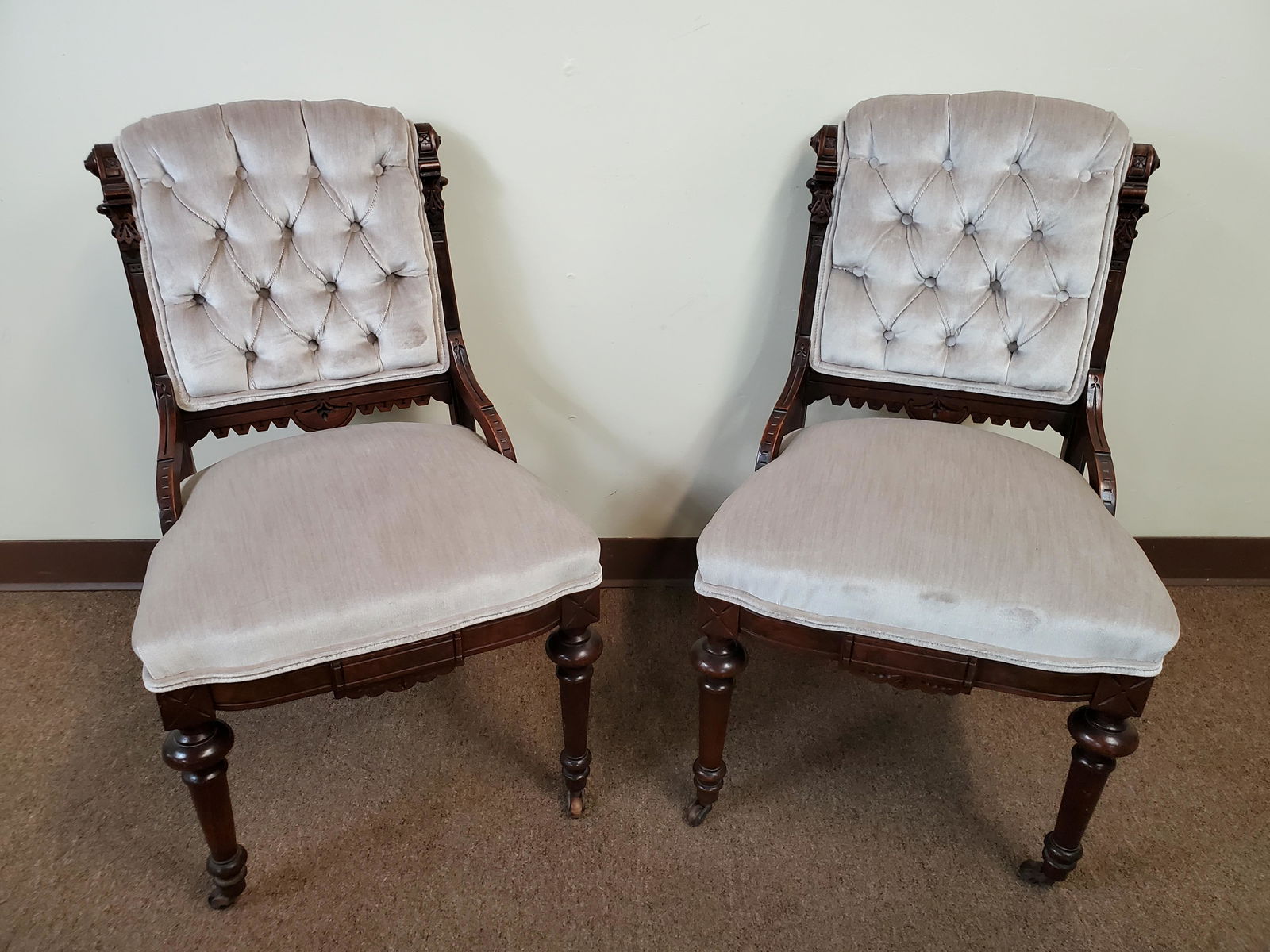 Pair Victorian Side Chairs (1 of 4)