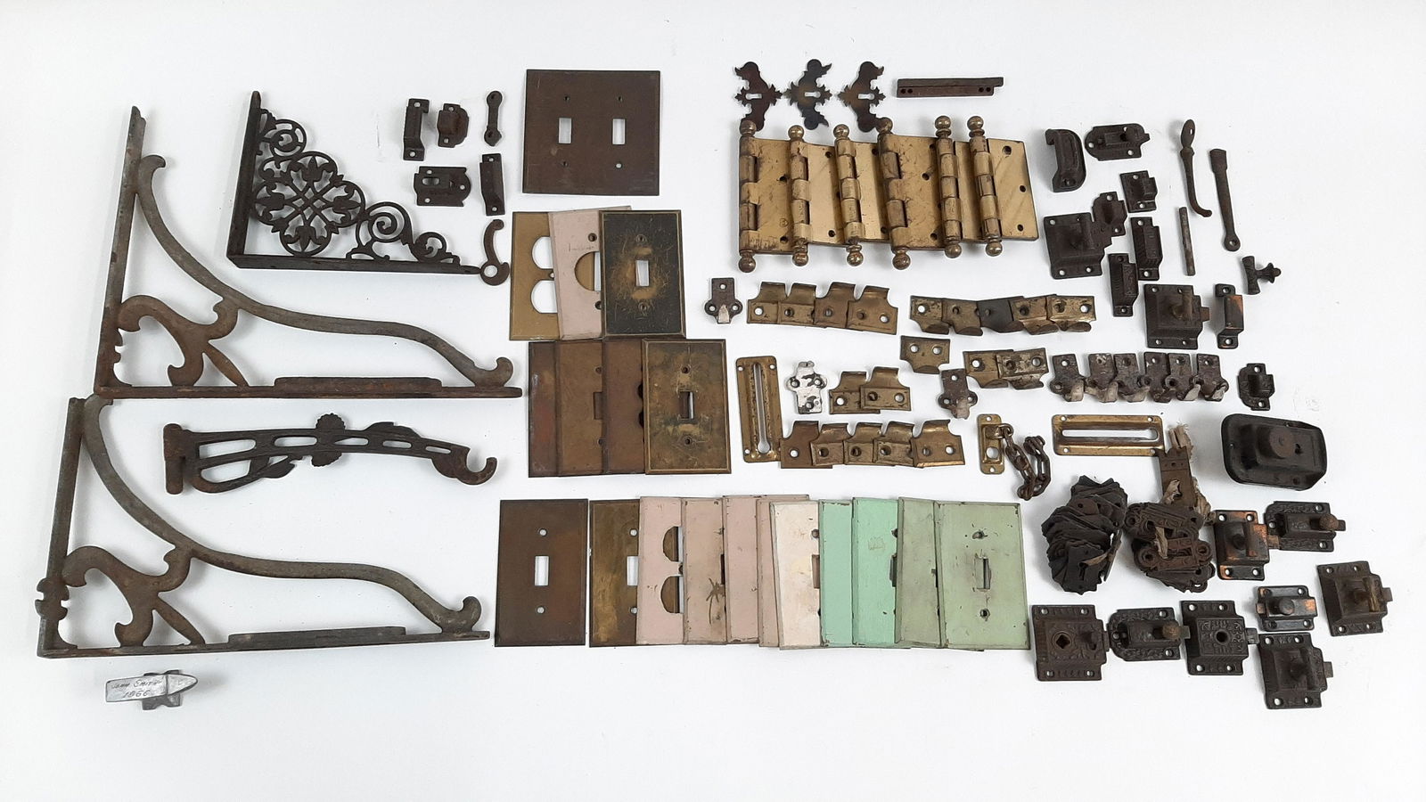 Collection of Antique Hardware incl Brass (1 of 10)