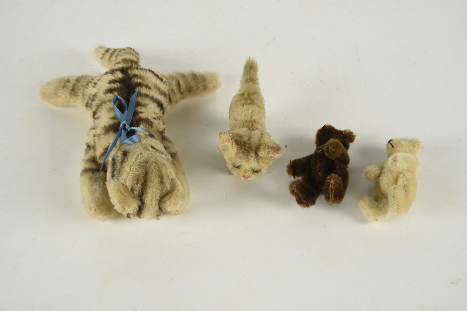 4 Vintage Steiff Animals incl Kittens and Bears (1 of 4)